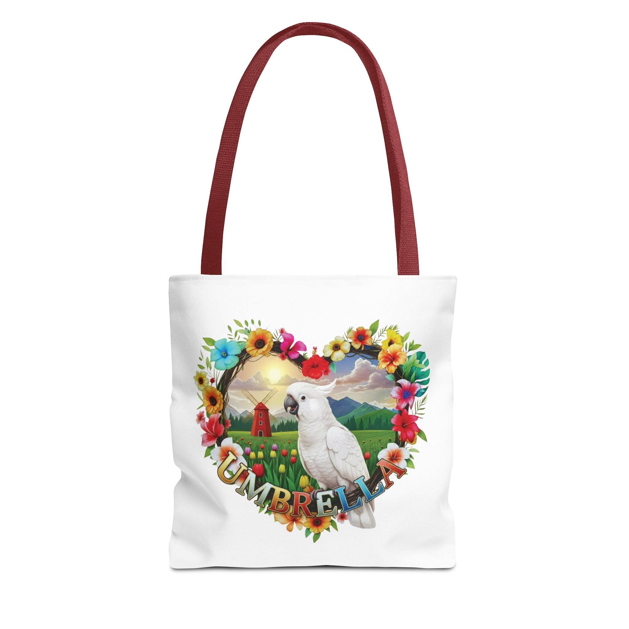 Umbrella Floral Tote Bag