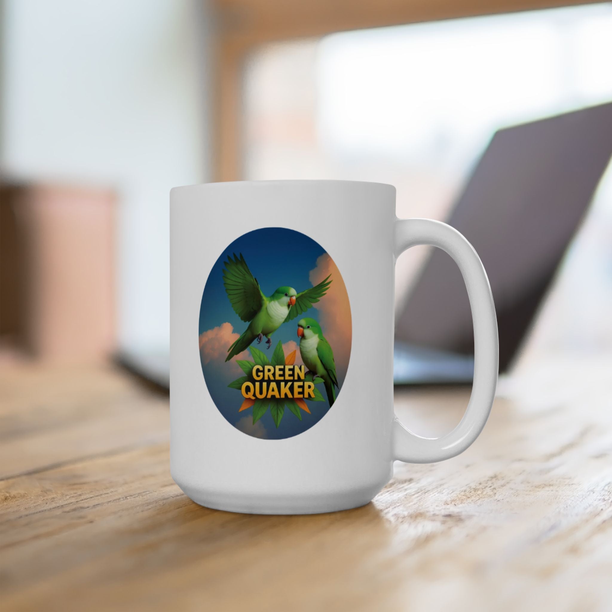 Green Quaker Flying Mug