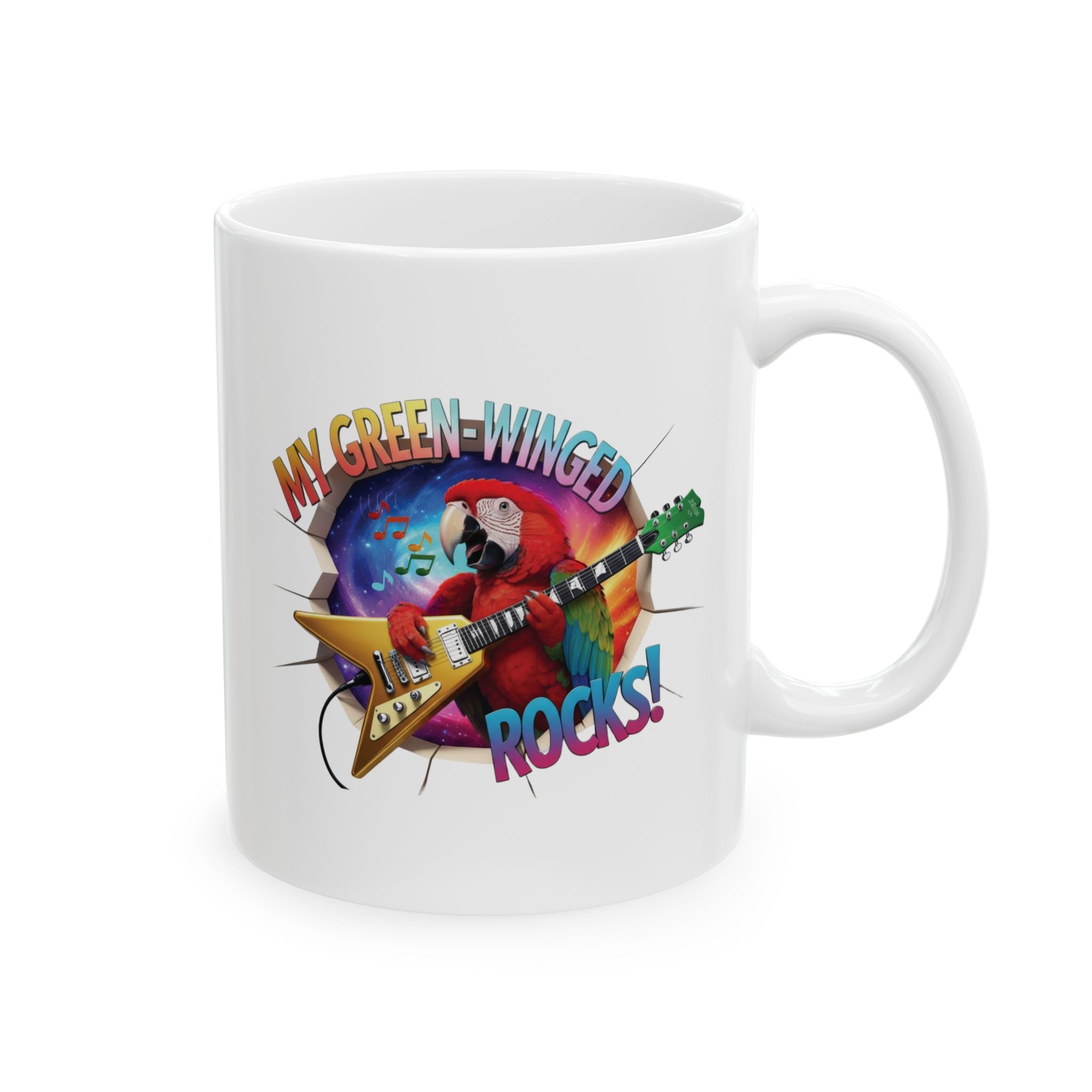 Green Winged Rocks Mug