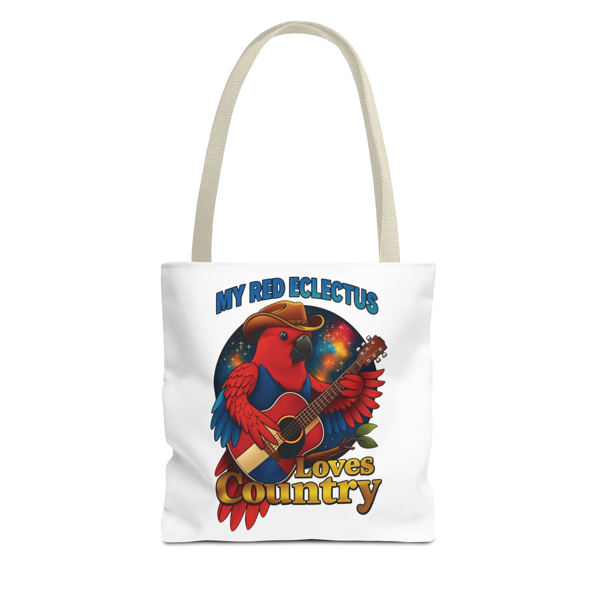Red Eclectus Tote Bag