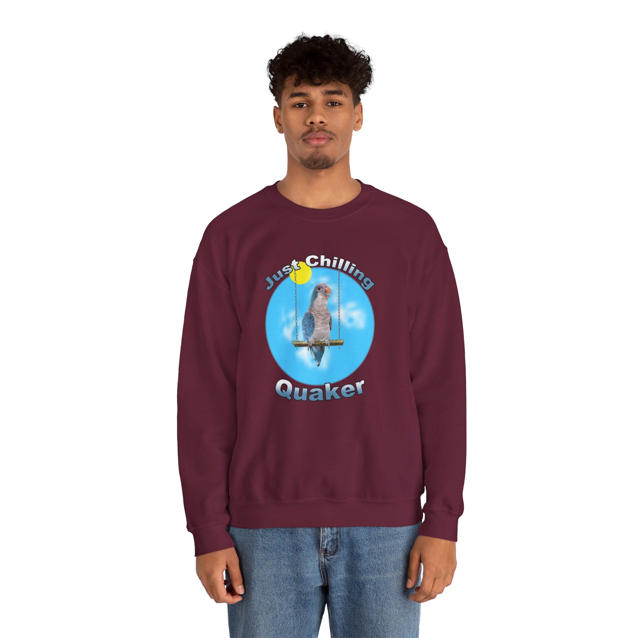 Just Chilling Swing Blue Quaker Sweatshirt