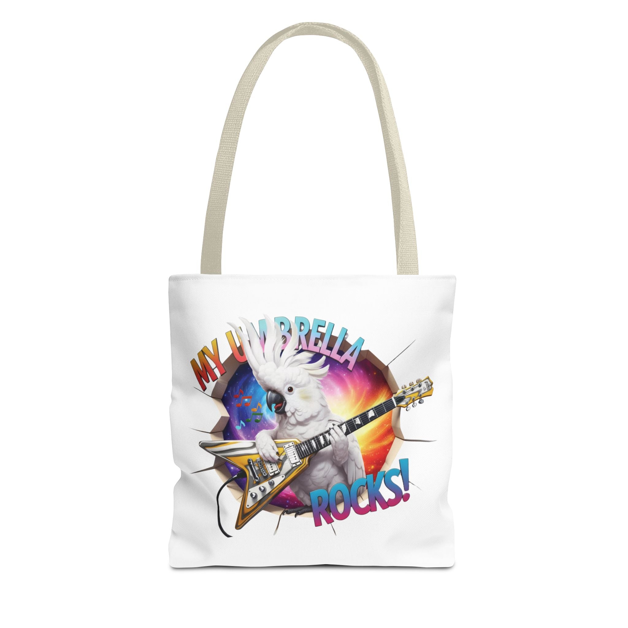 Umbrella Cockatoo Rocks Tote Bag
