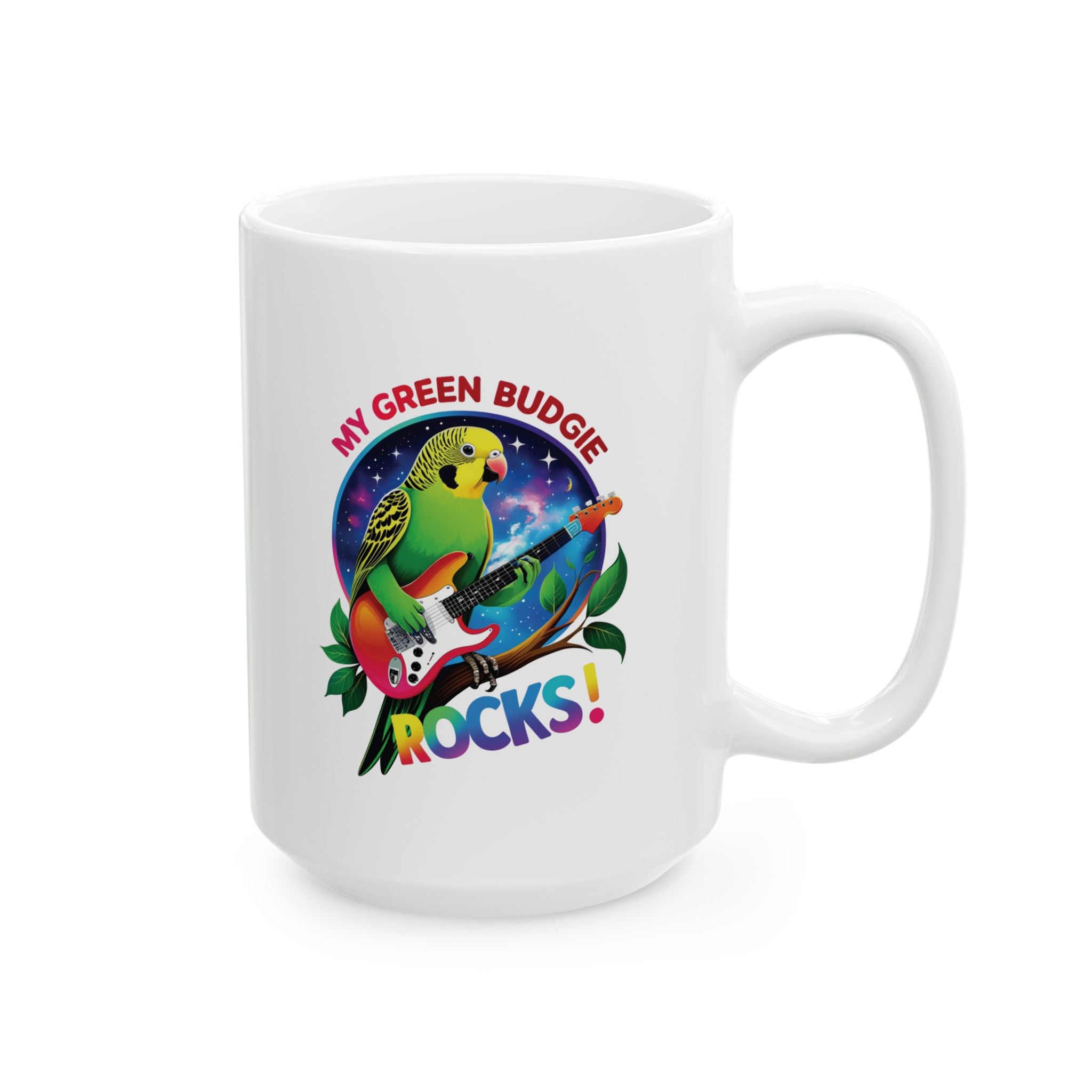 Green Budgie Mug