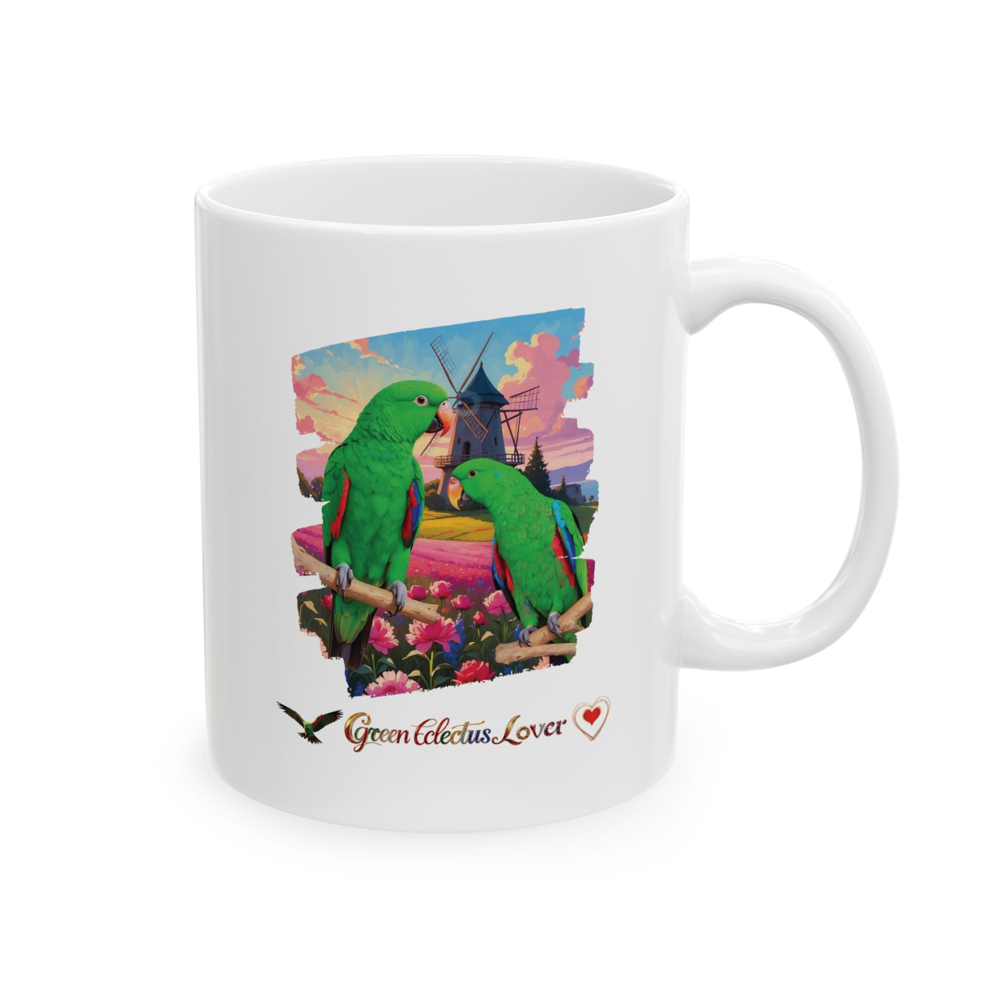 Green Eclectus Mug