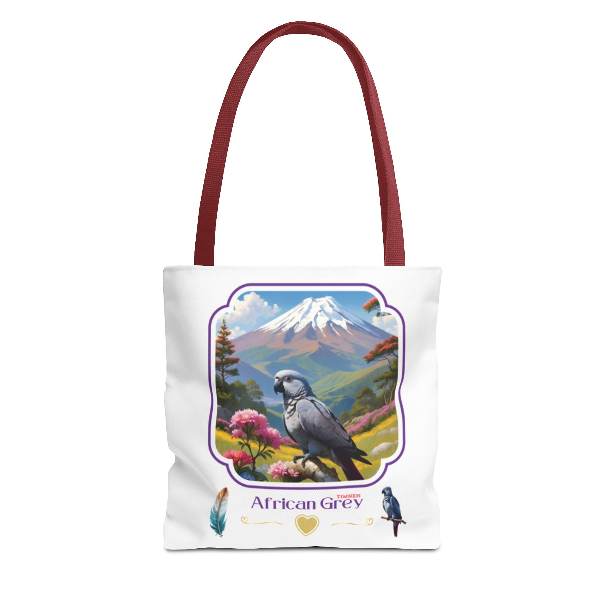 African Grey Timneh Valley Tote Bag