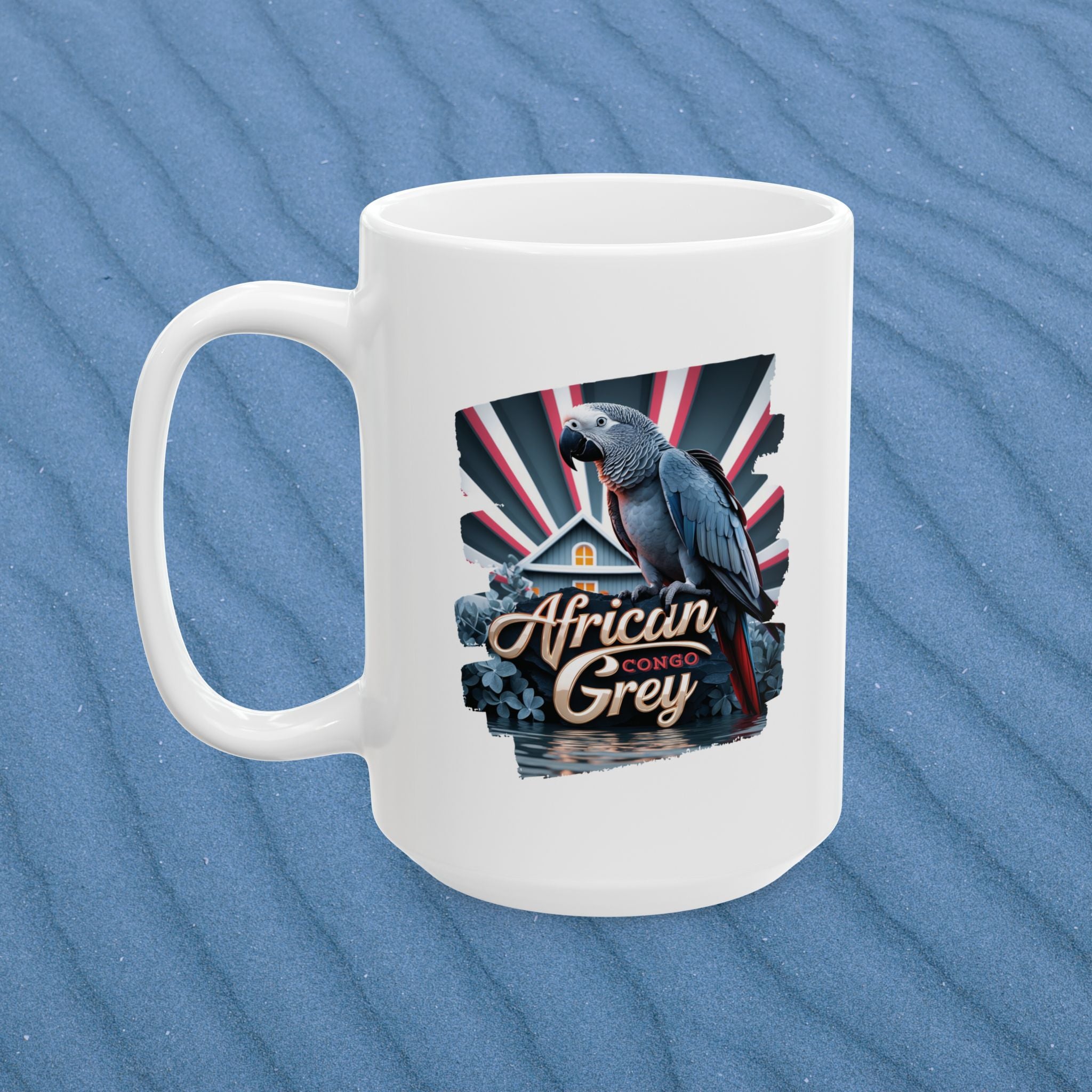 African Grey Congo Ceramic Mug