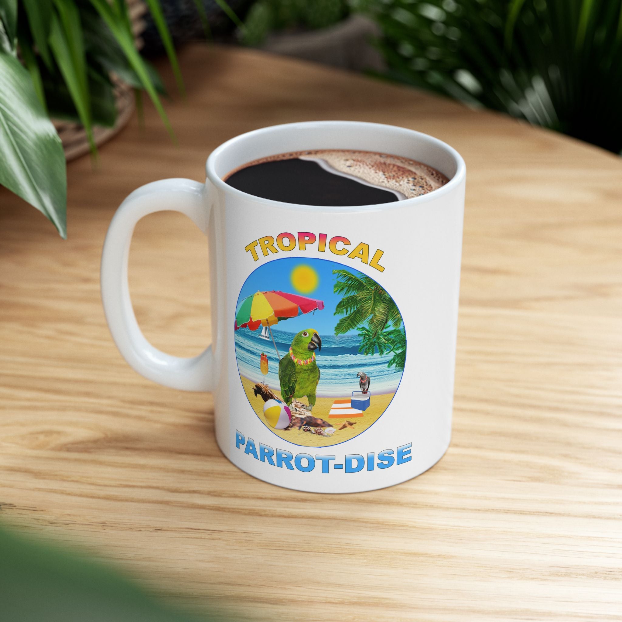 Tropical Parrot-Dise Amazon Mug