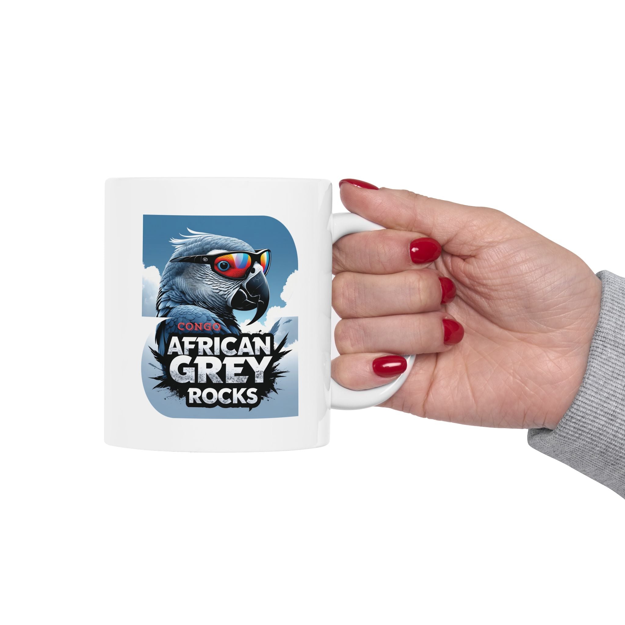 African Grey Rocks Ceramic Mug