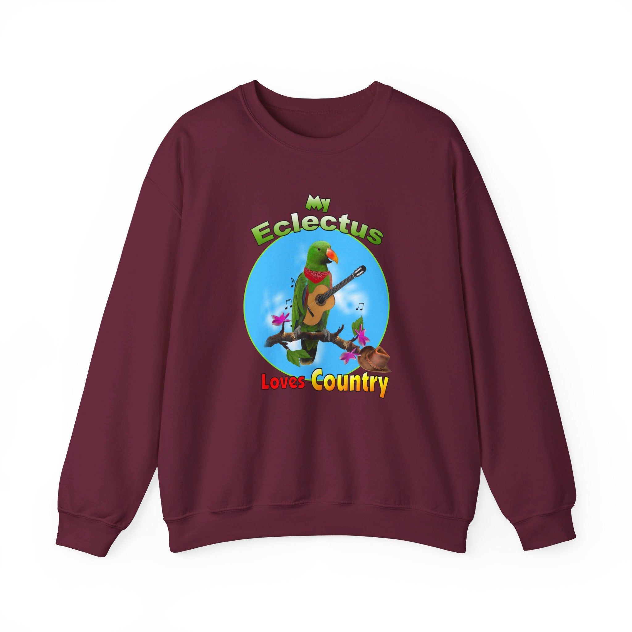 My Green Eclectus Loves Country Sweatshirt