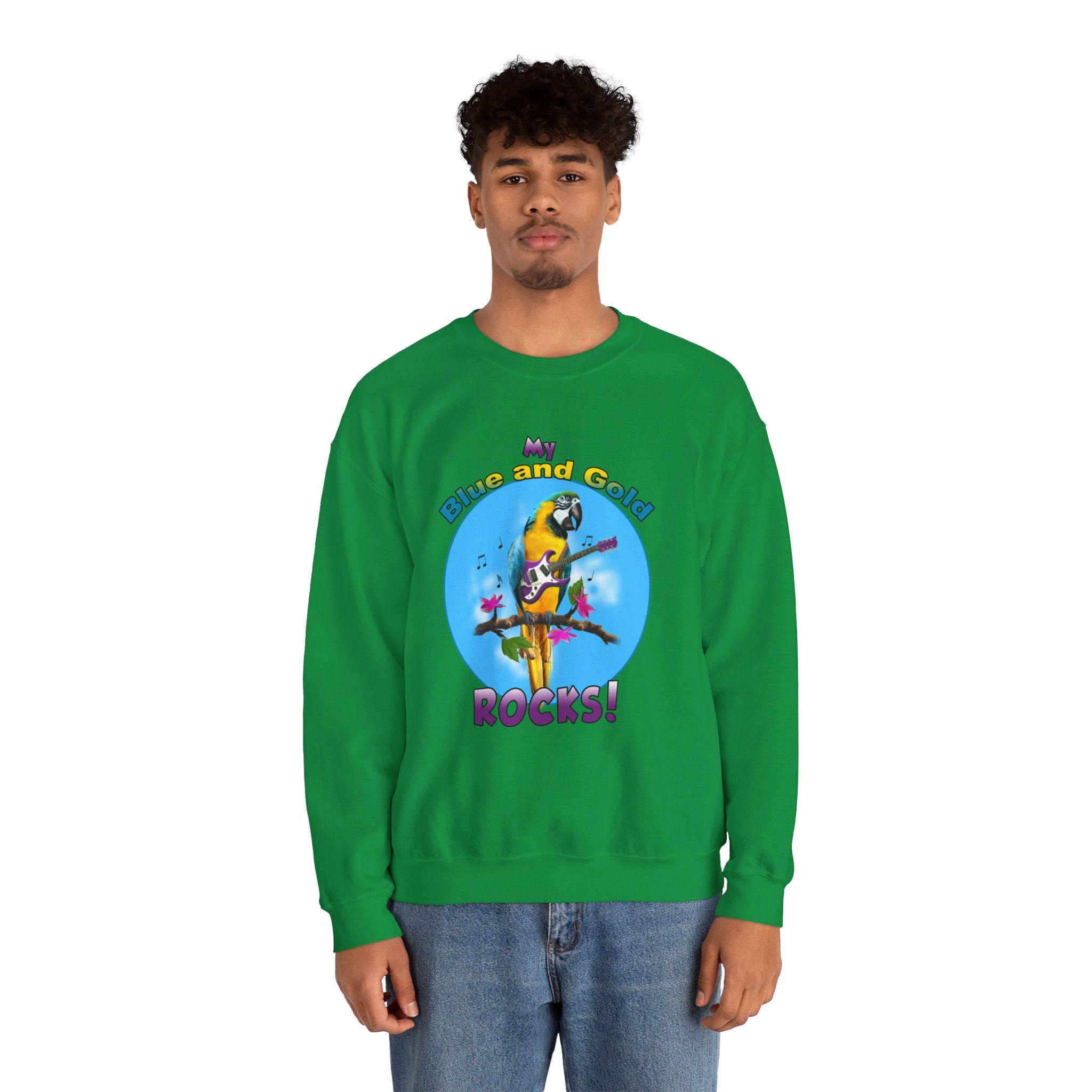 My Blue And Gold Rocks Guitar Sweatshirt