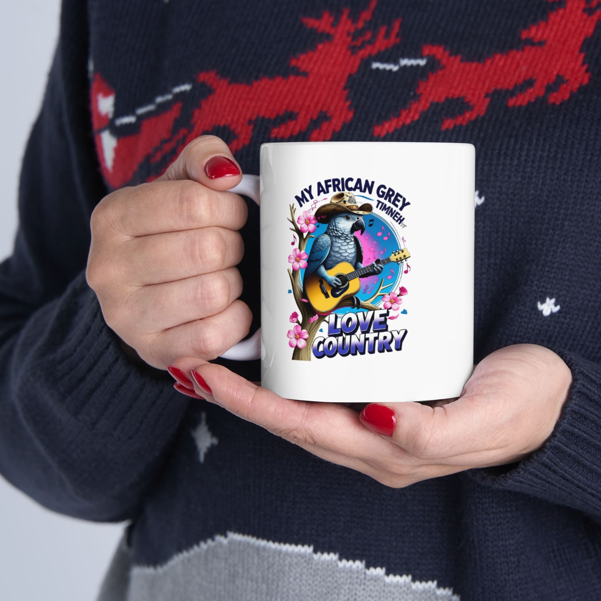 African Grey Timneh Love Country Mug