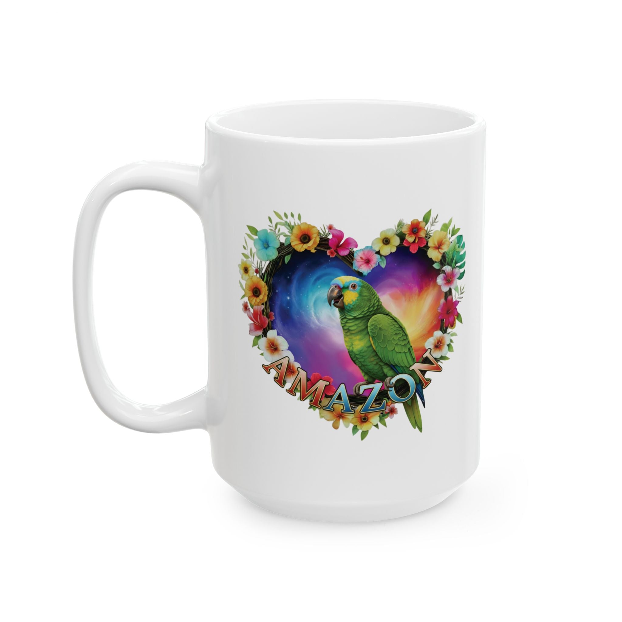 Amazon Floral Heart Mug