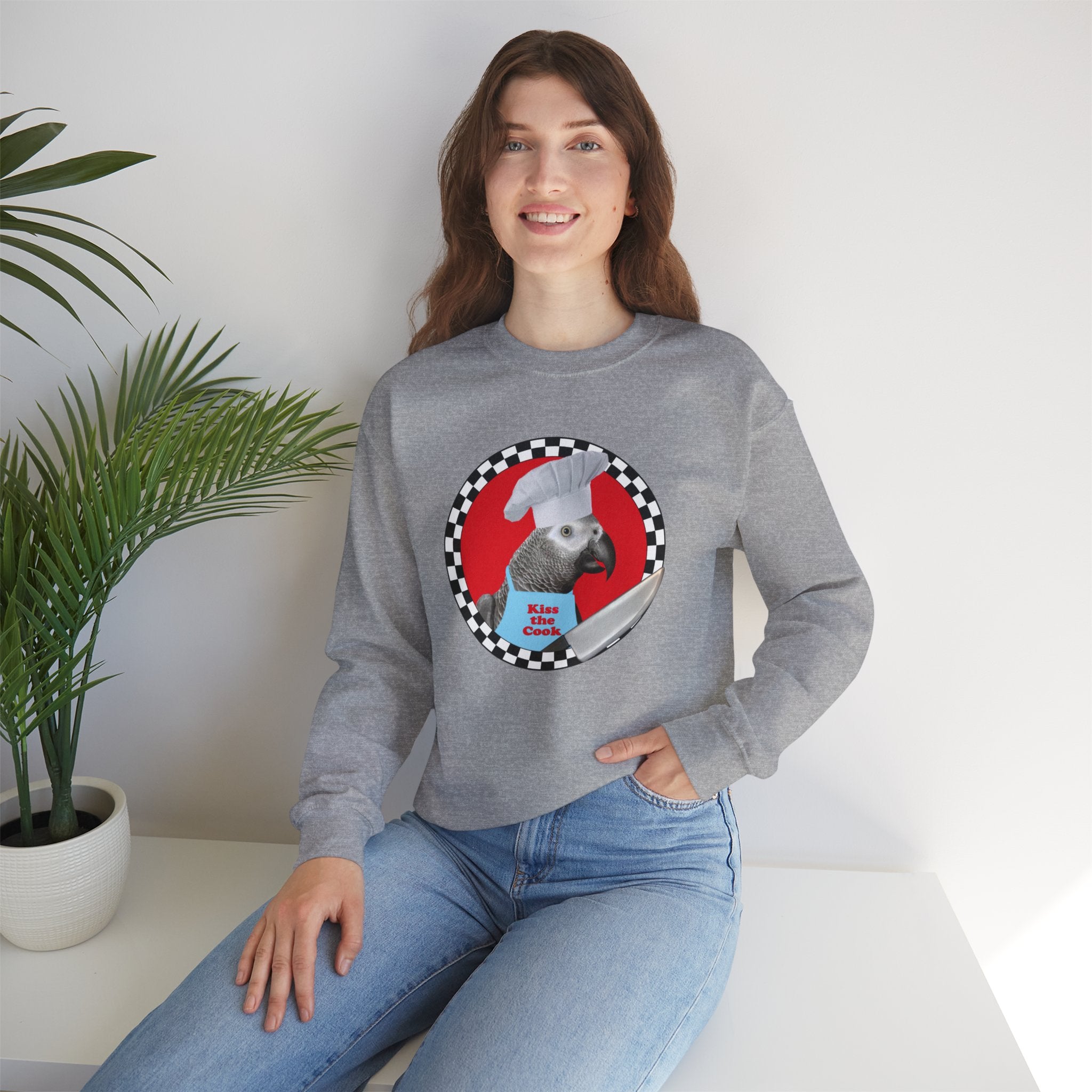 Kiss The Cook African Grey Sweatshirt