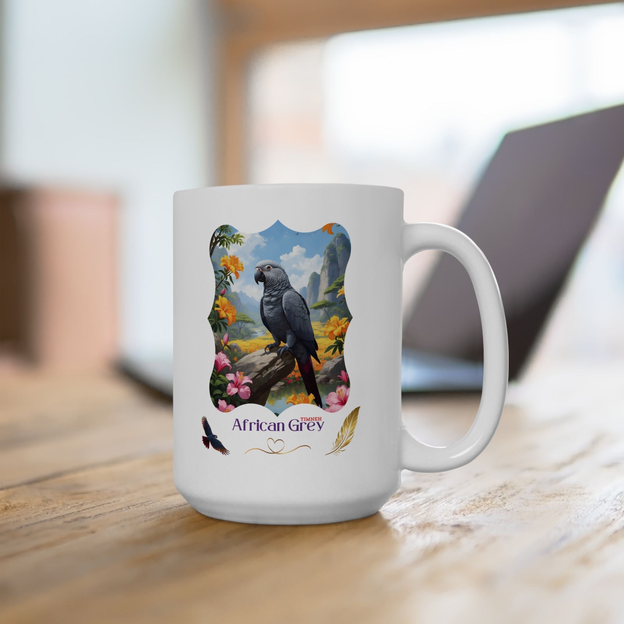 African Grey Timneh Valley Mug