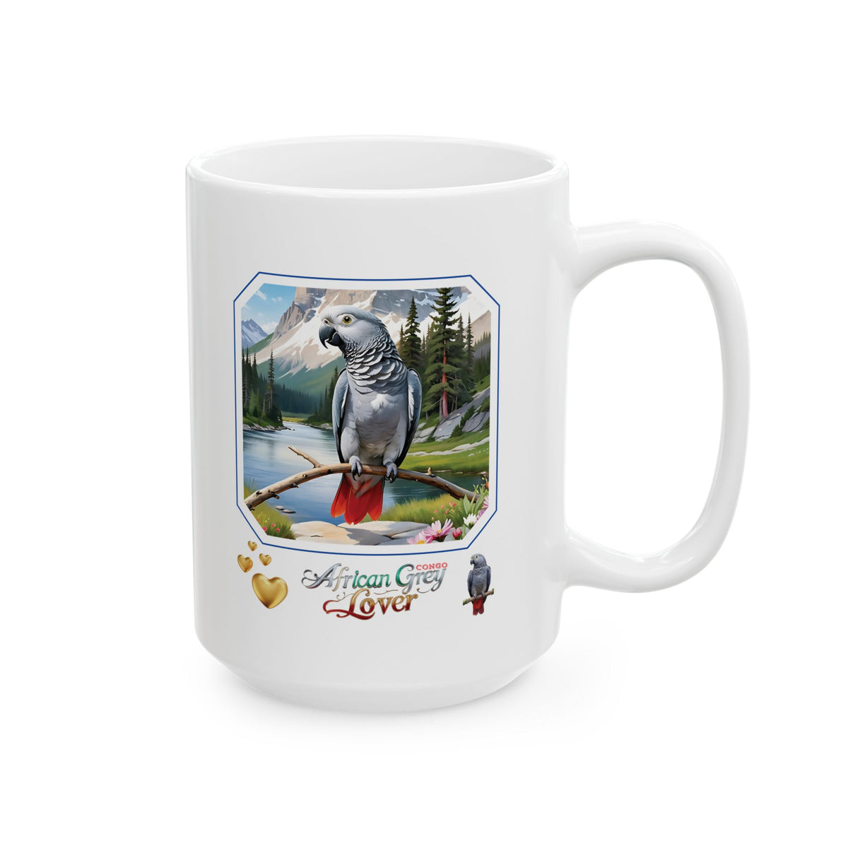 African Grey Congo Lover Nature Mug