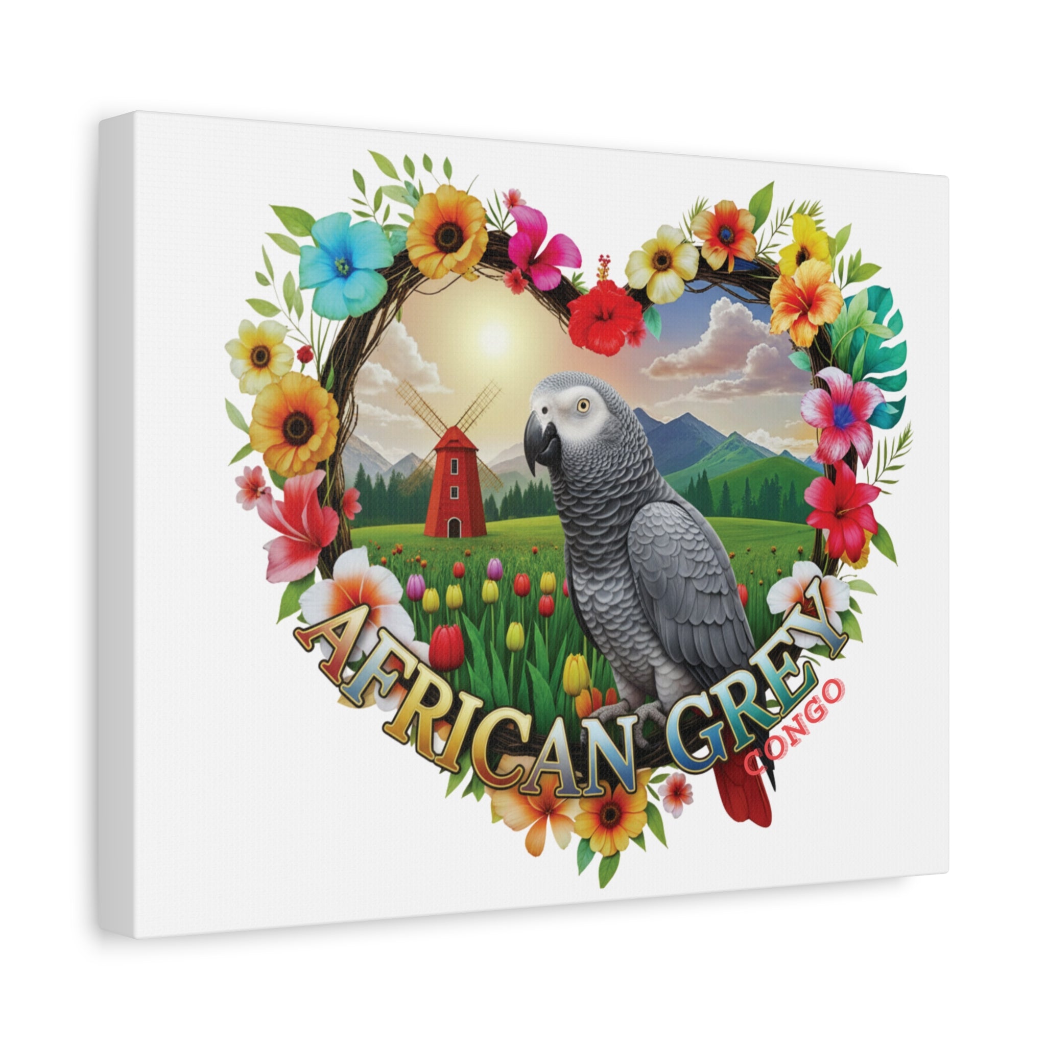 African Grey Congo Wall-Hanging