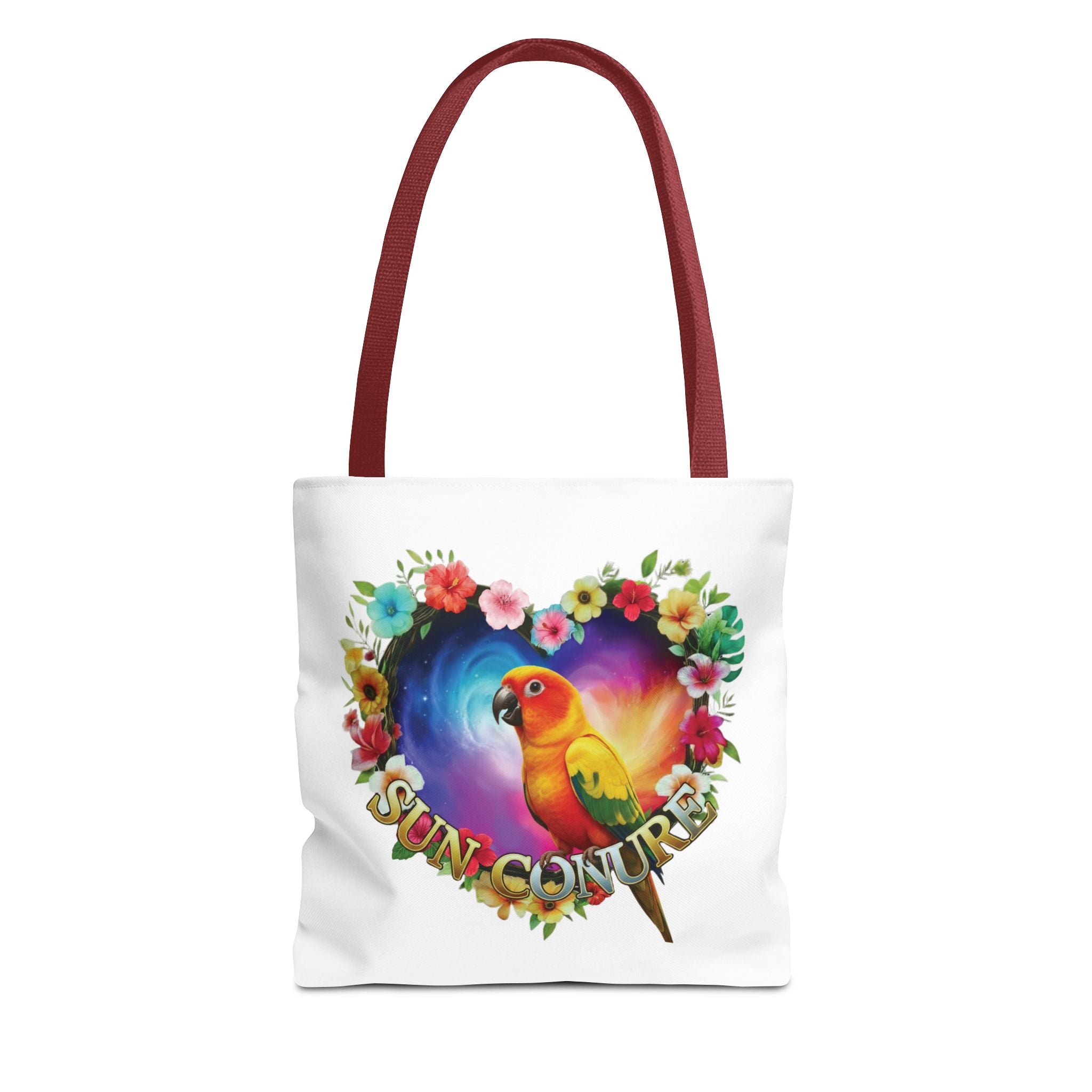 Sun Conure Heart Design Tote Bag