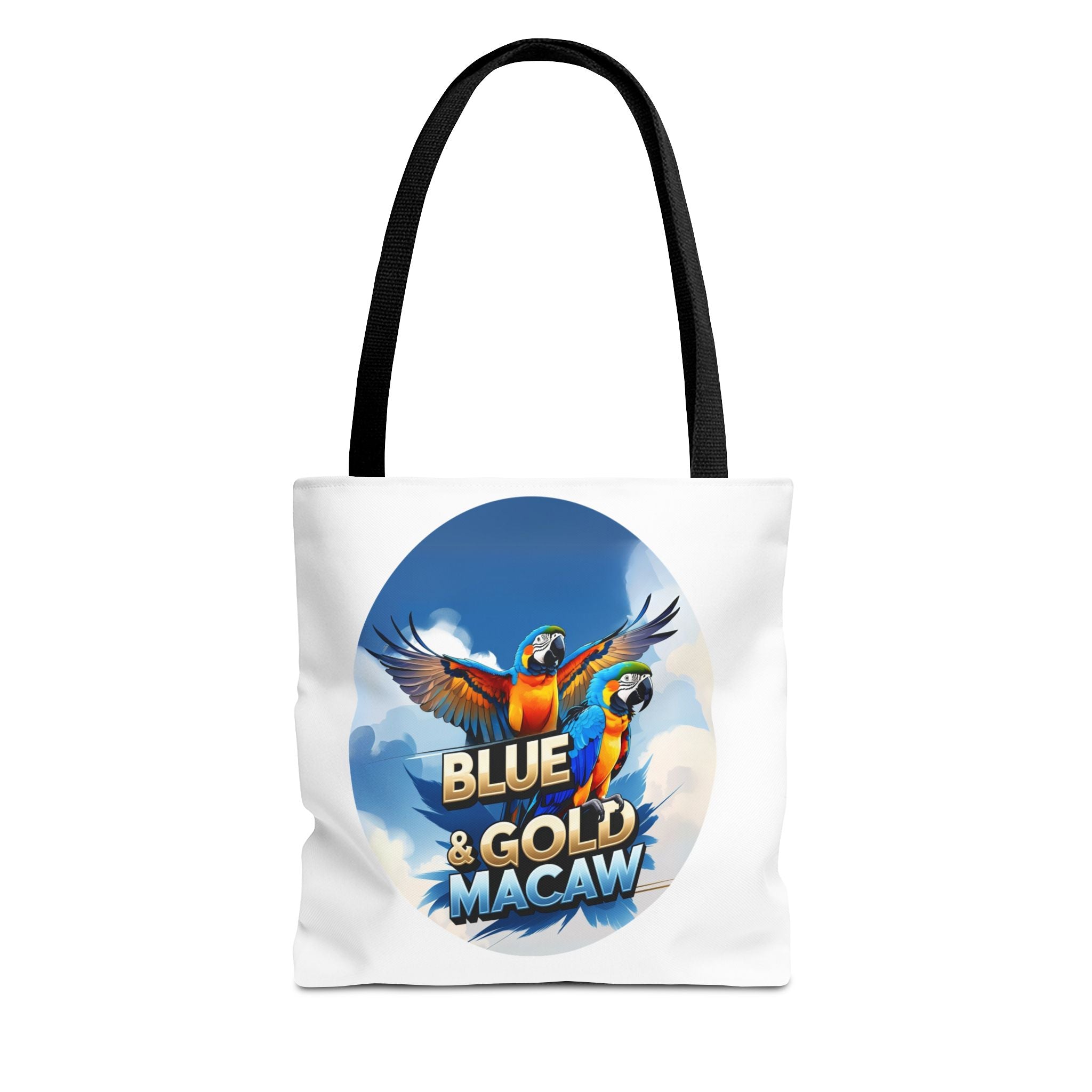 Blue & Gold Macaw Flying Tote Bag