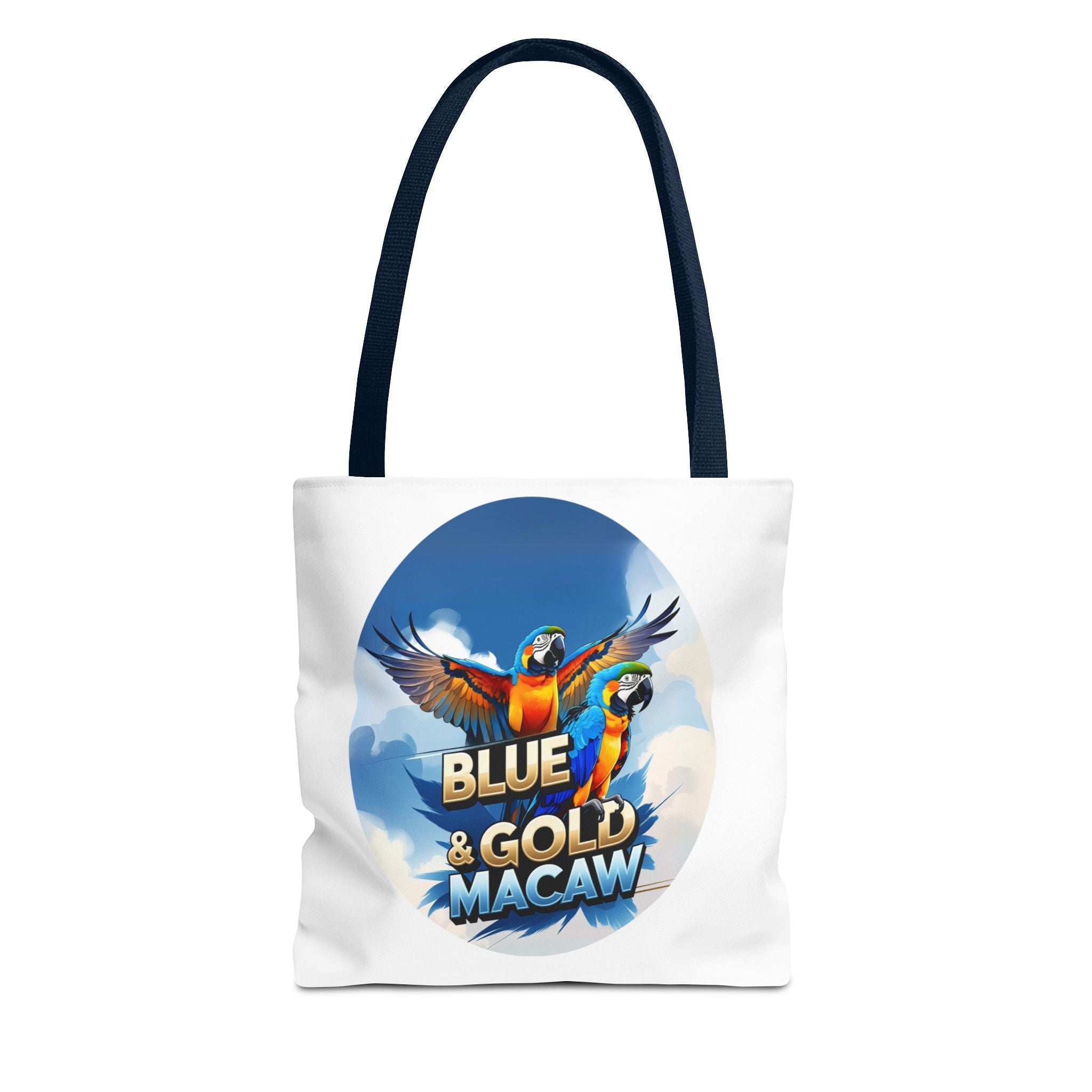 Blue & Gold Macaw Flying Tote Bag