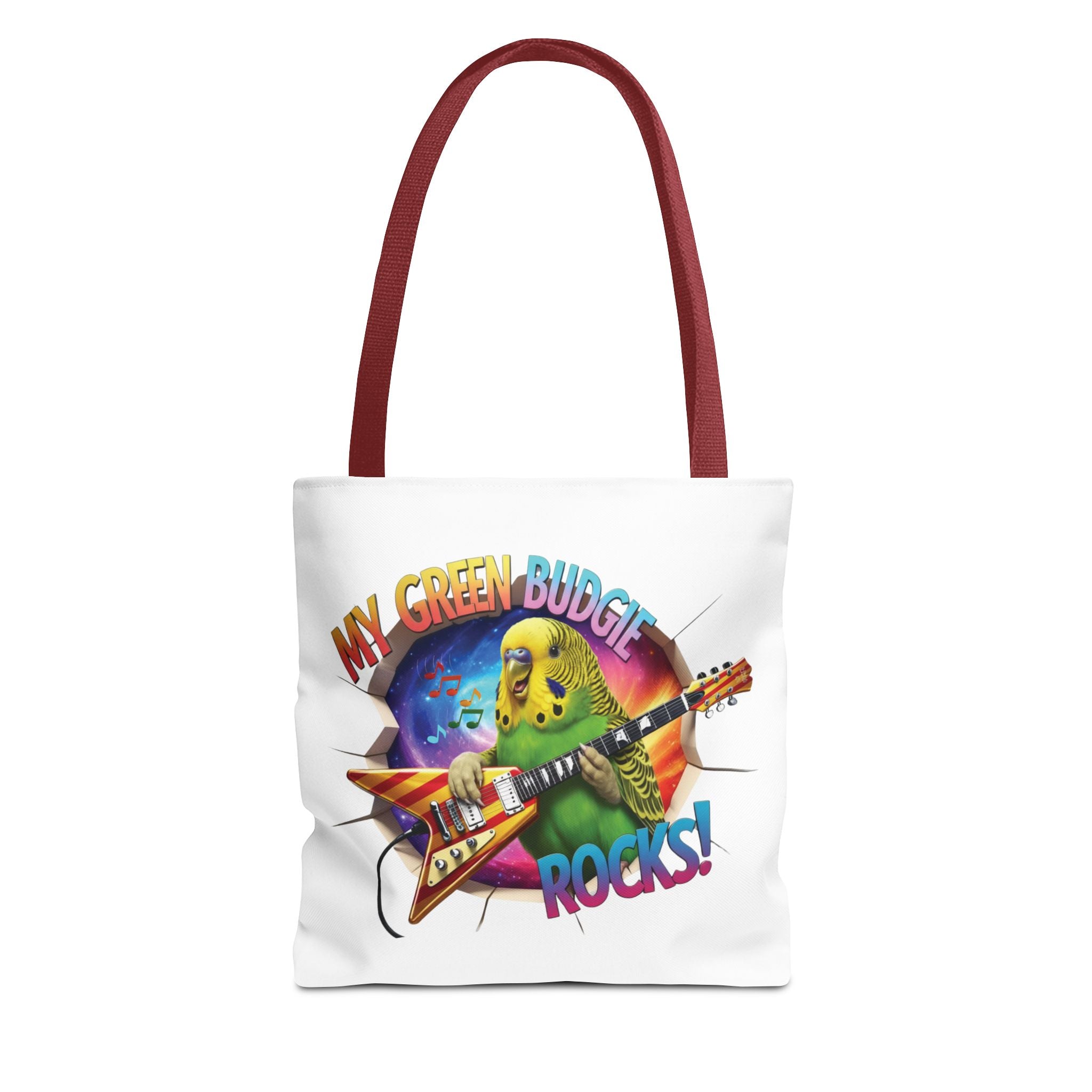 Green Budgie Rocks Tote Bag