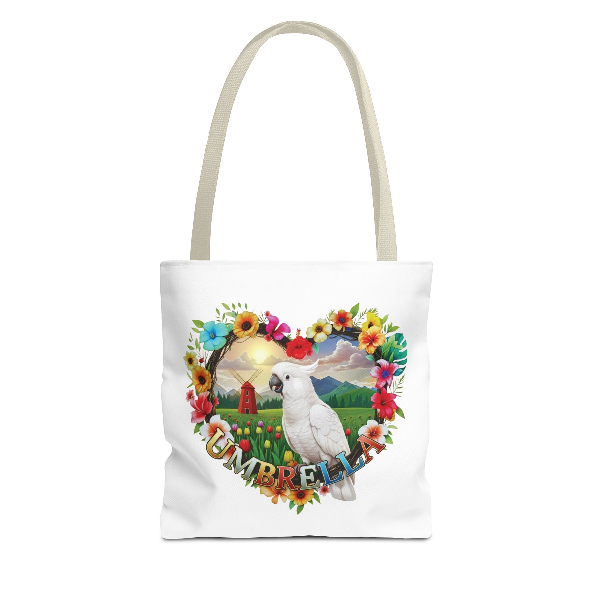 Umbrella Floral Tote Bag