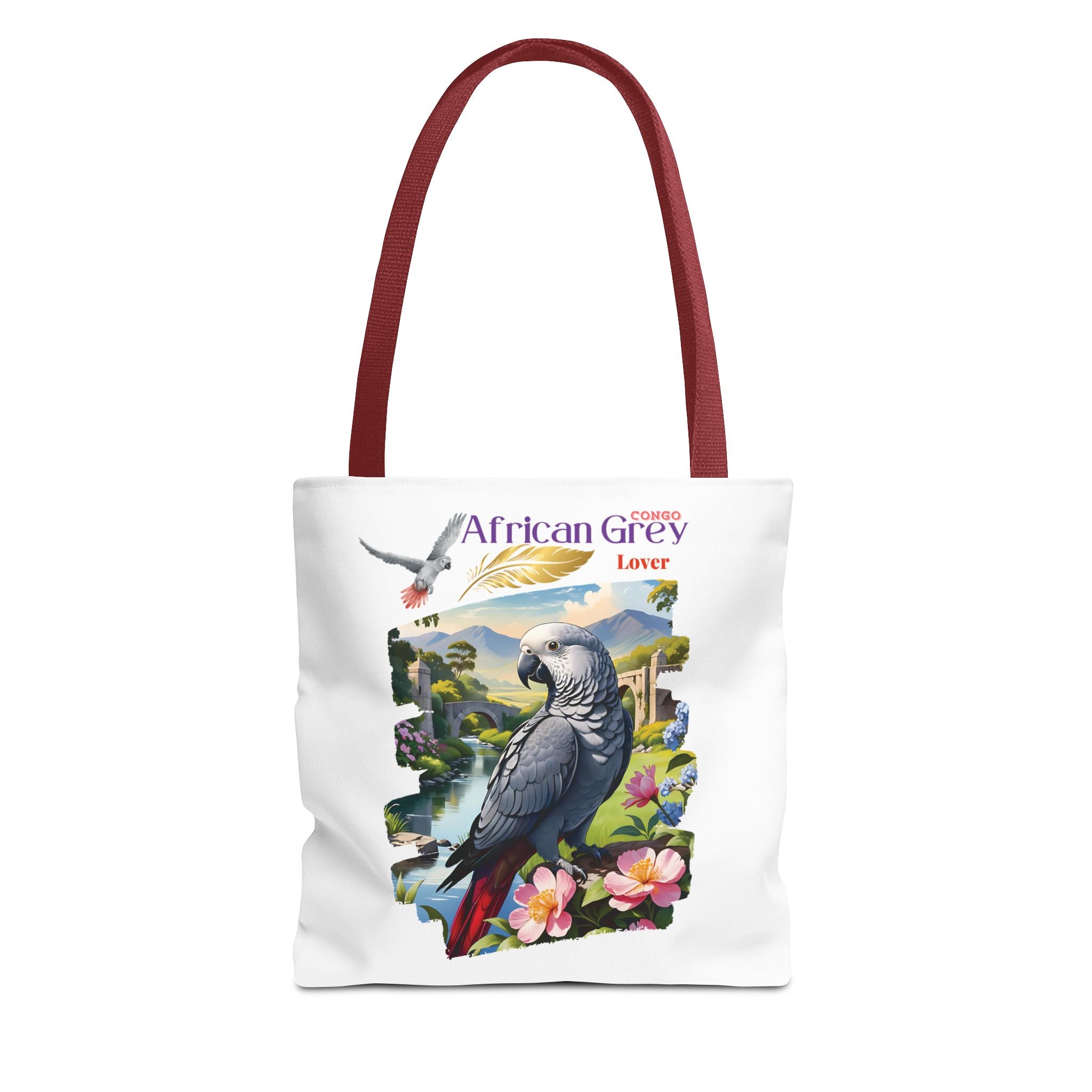 Tote Bag With African Grey Lover Design