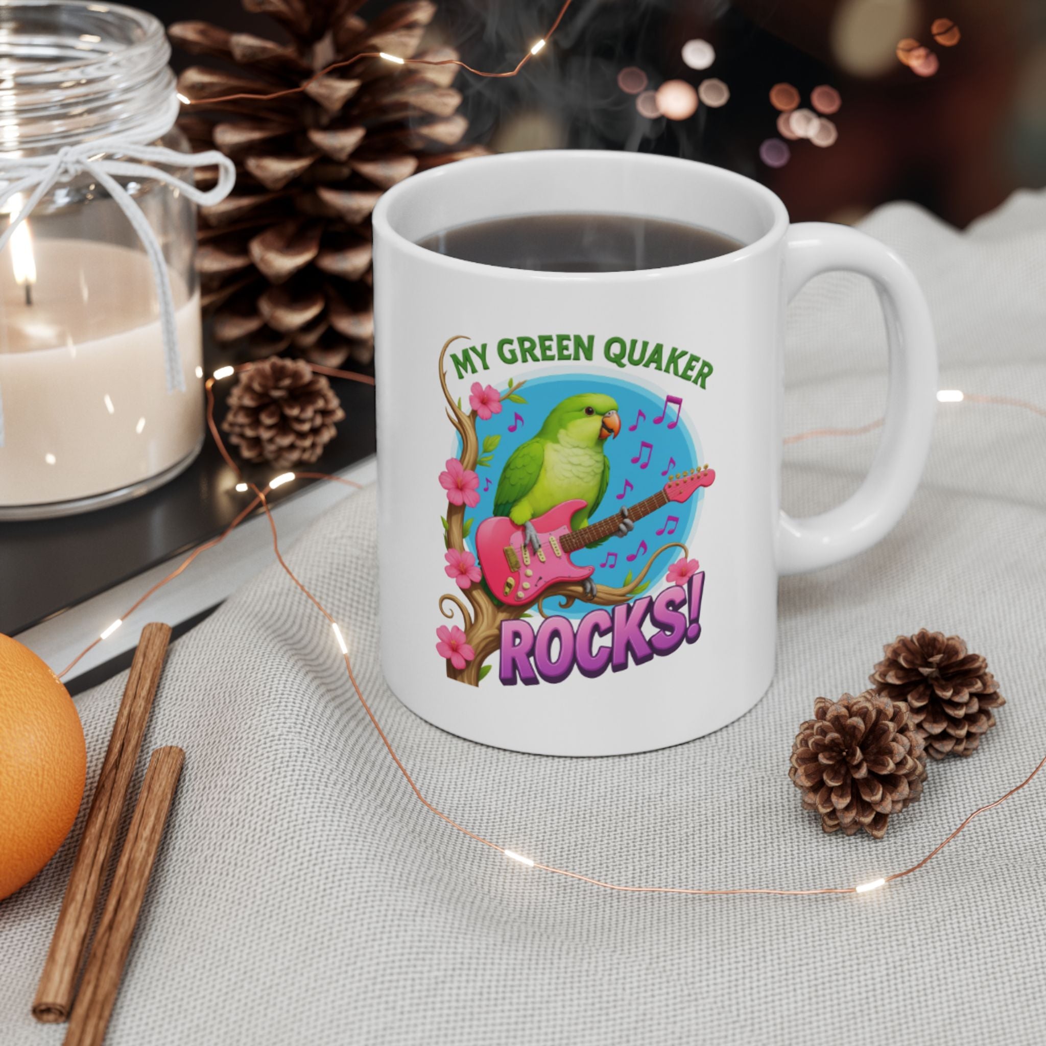 My Green Quaker Rocks Mug
