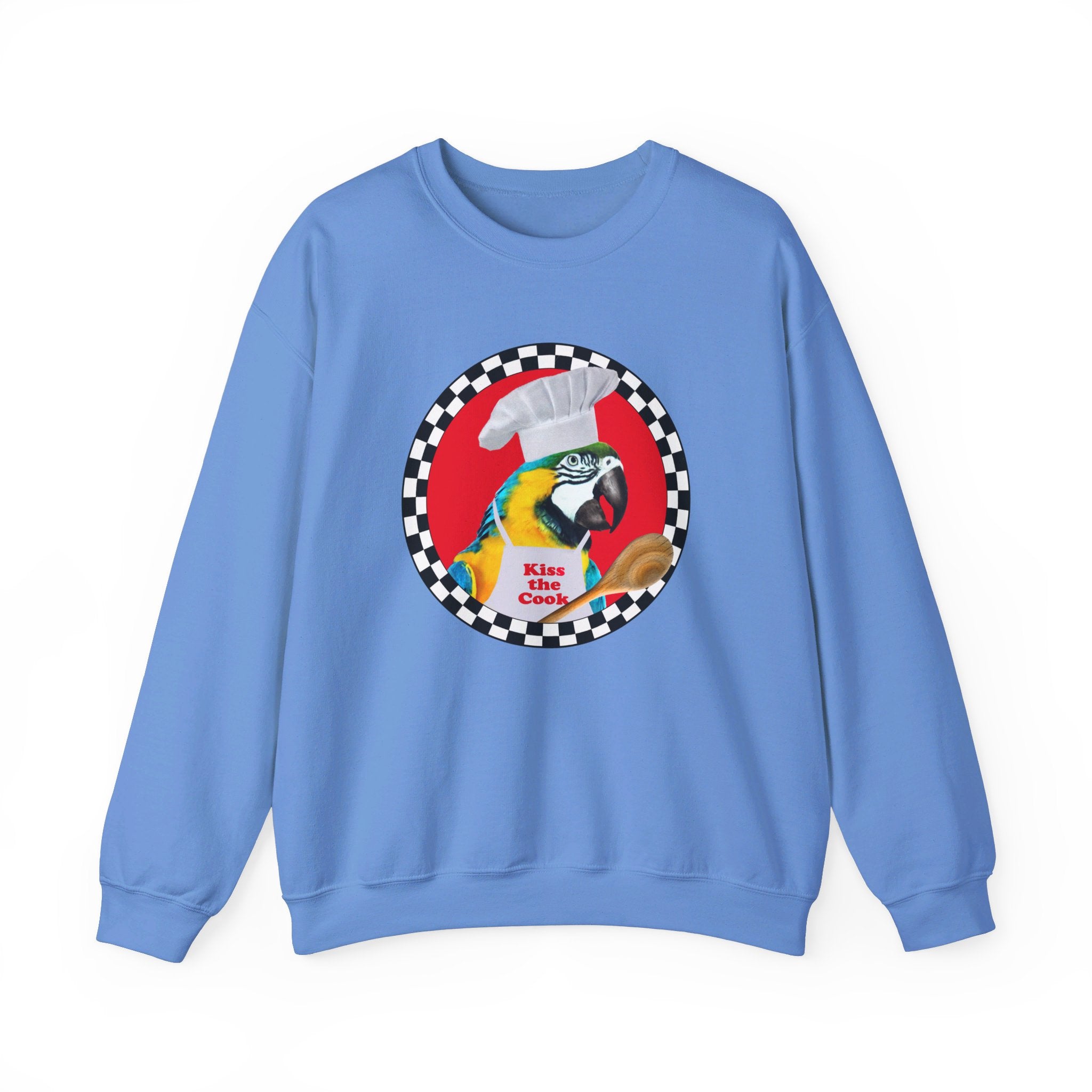 Kiss The Cook Spoon Blue And Gold Sweatshirt