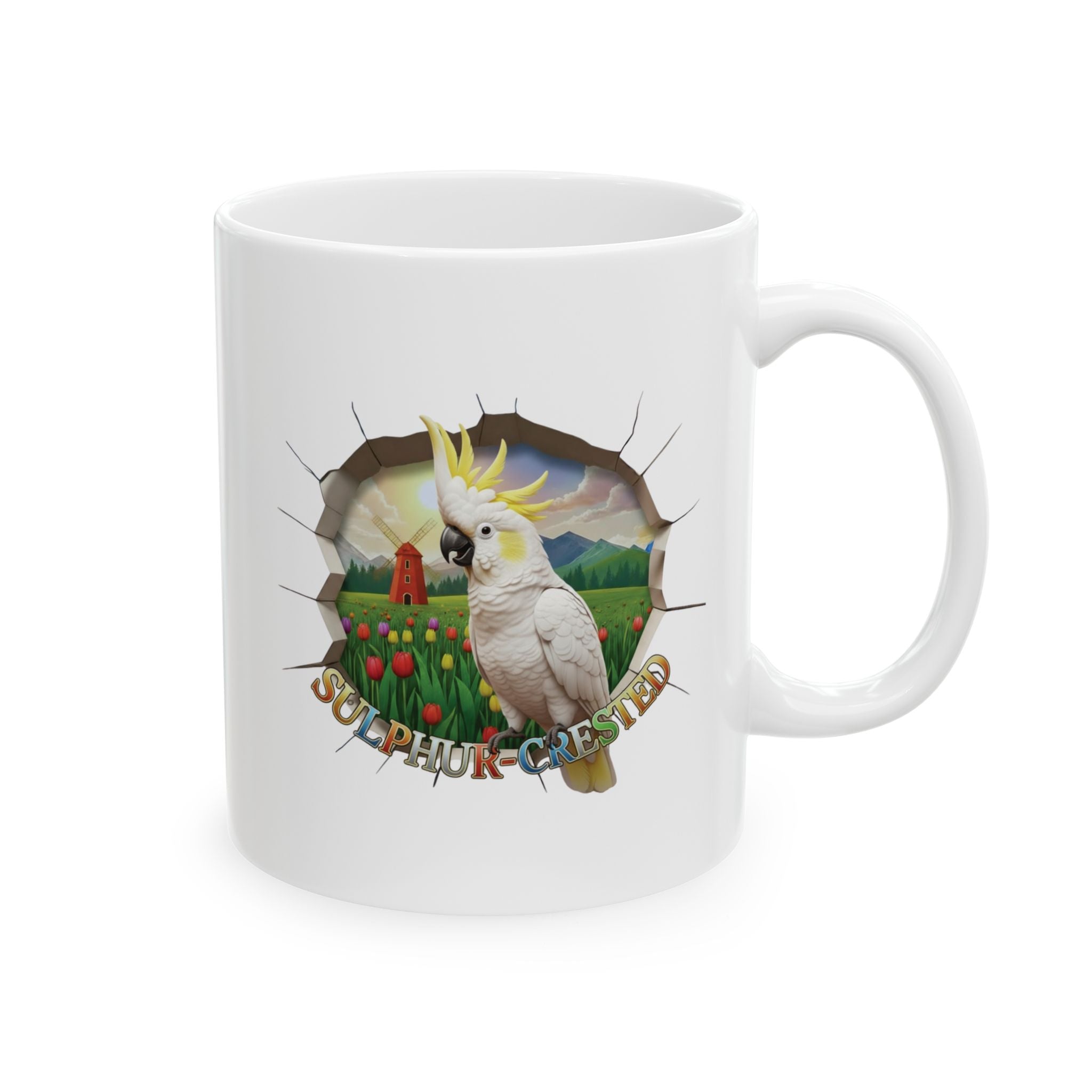 Sulphur Crested Tulip Field Mug