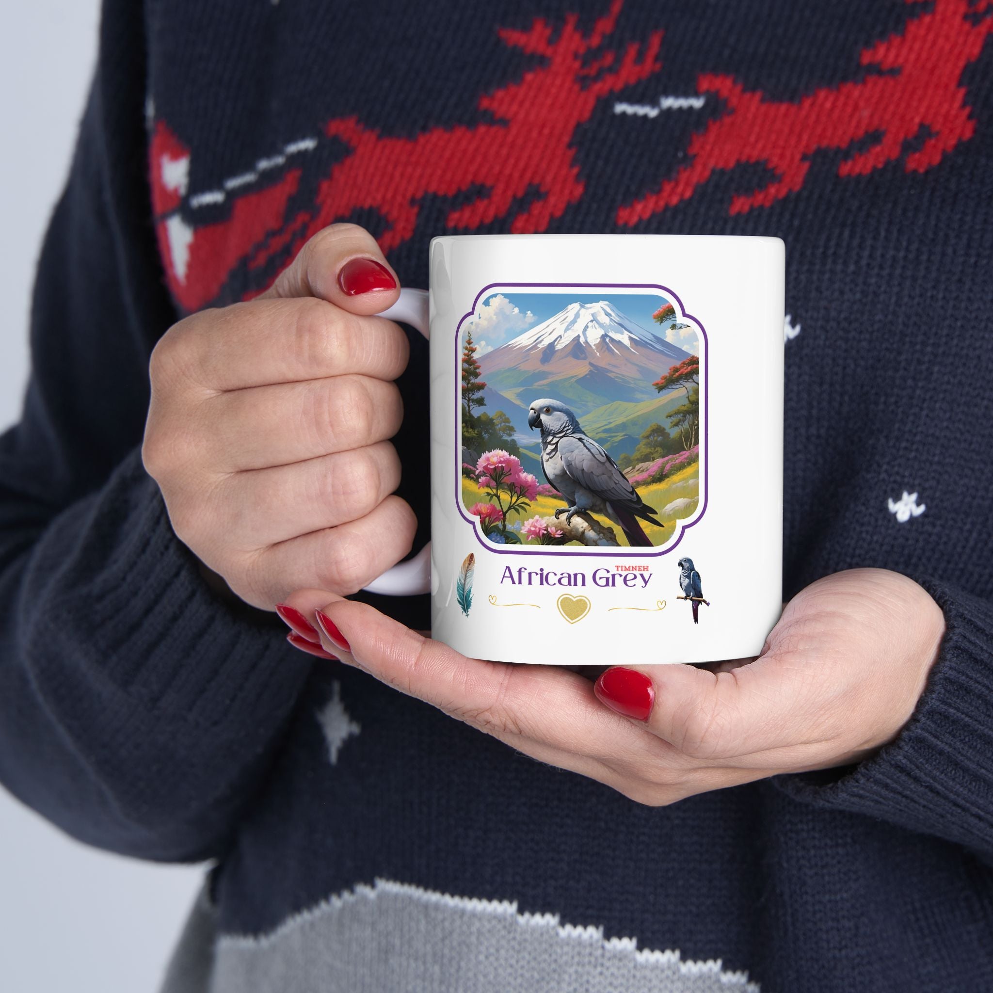 African Grey Timneh Mountain Mug