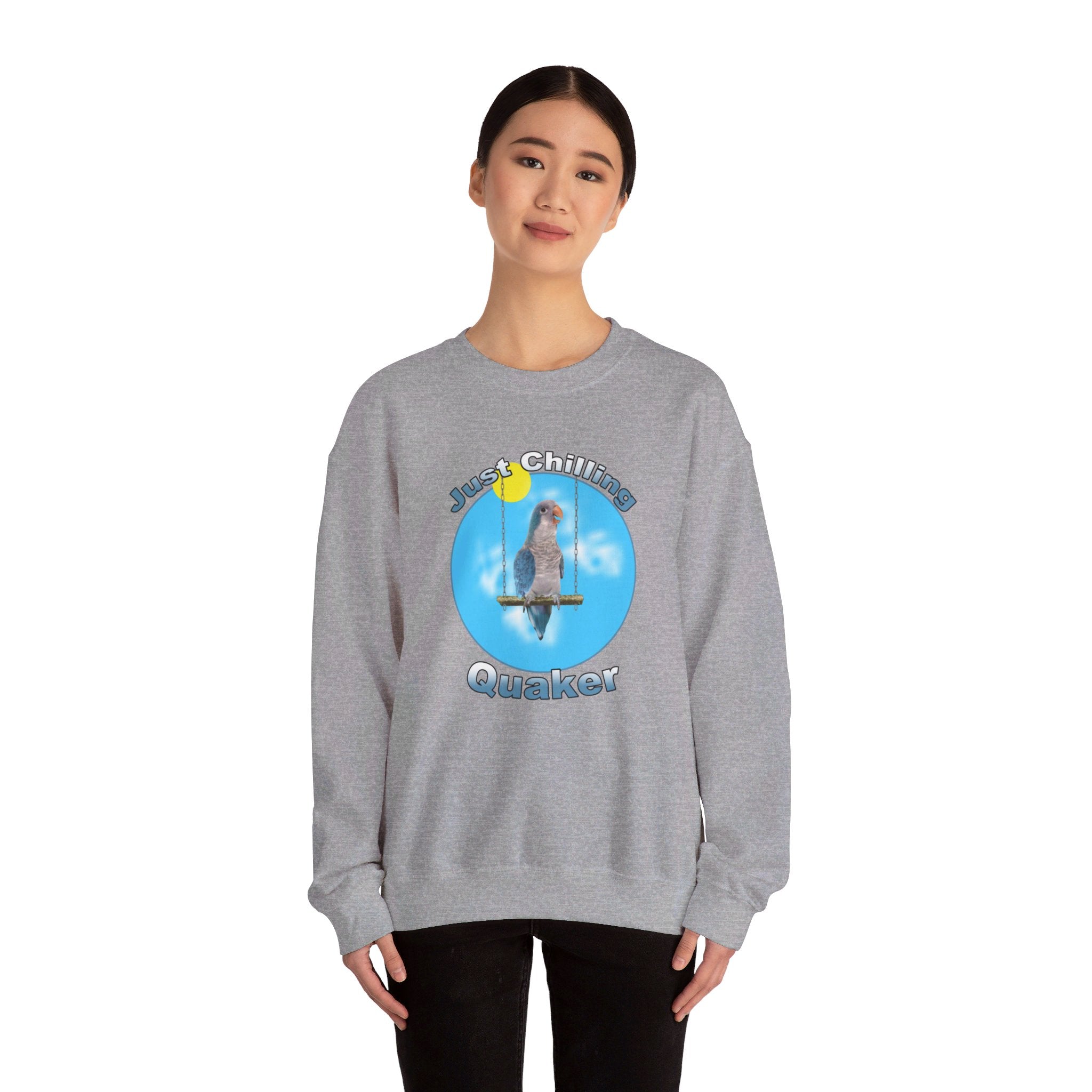 Just Chilling Swing Blue Quaker Sweatshirt