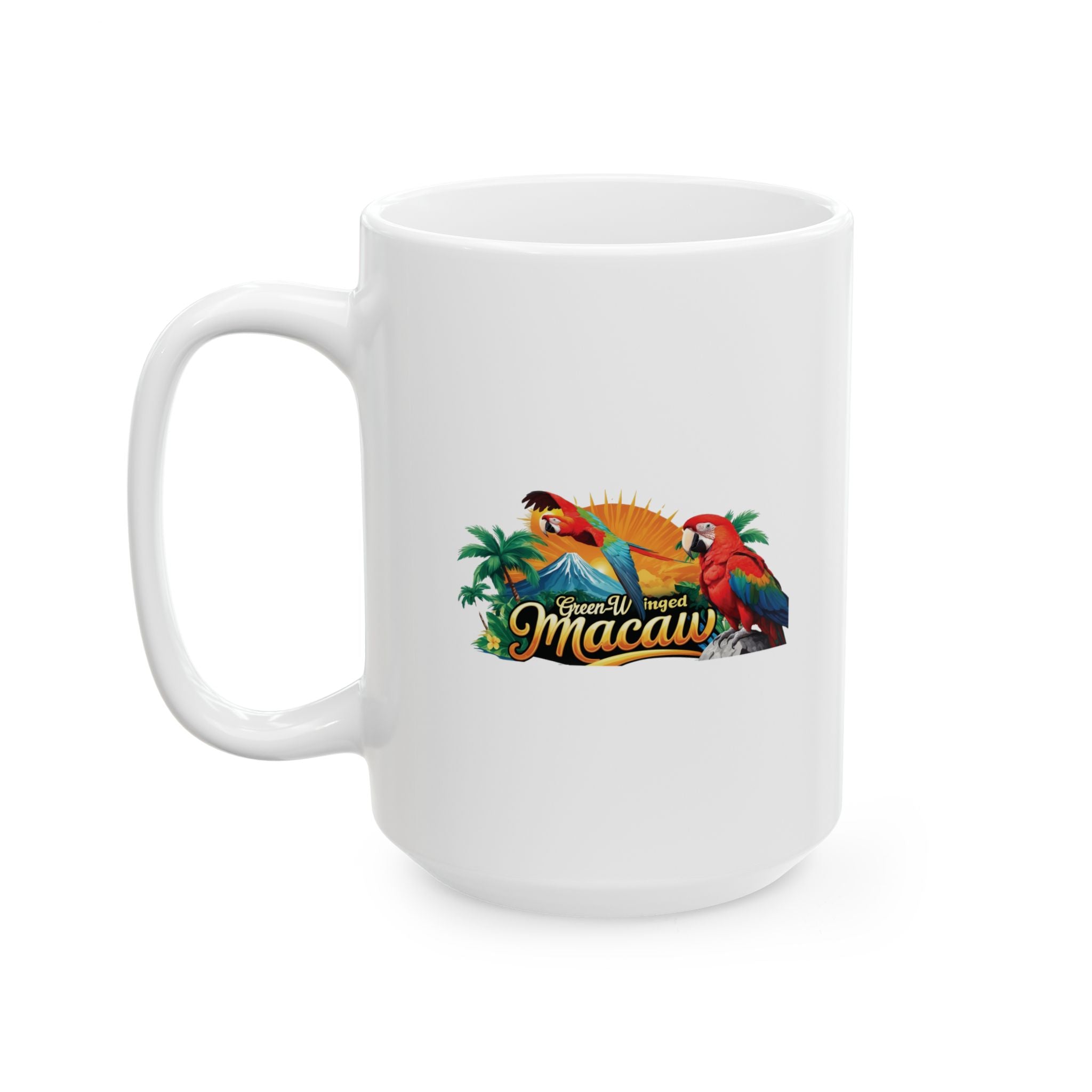 Rainbow Green-Winged Macaw Mug