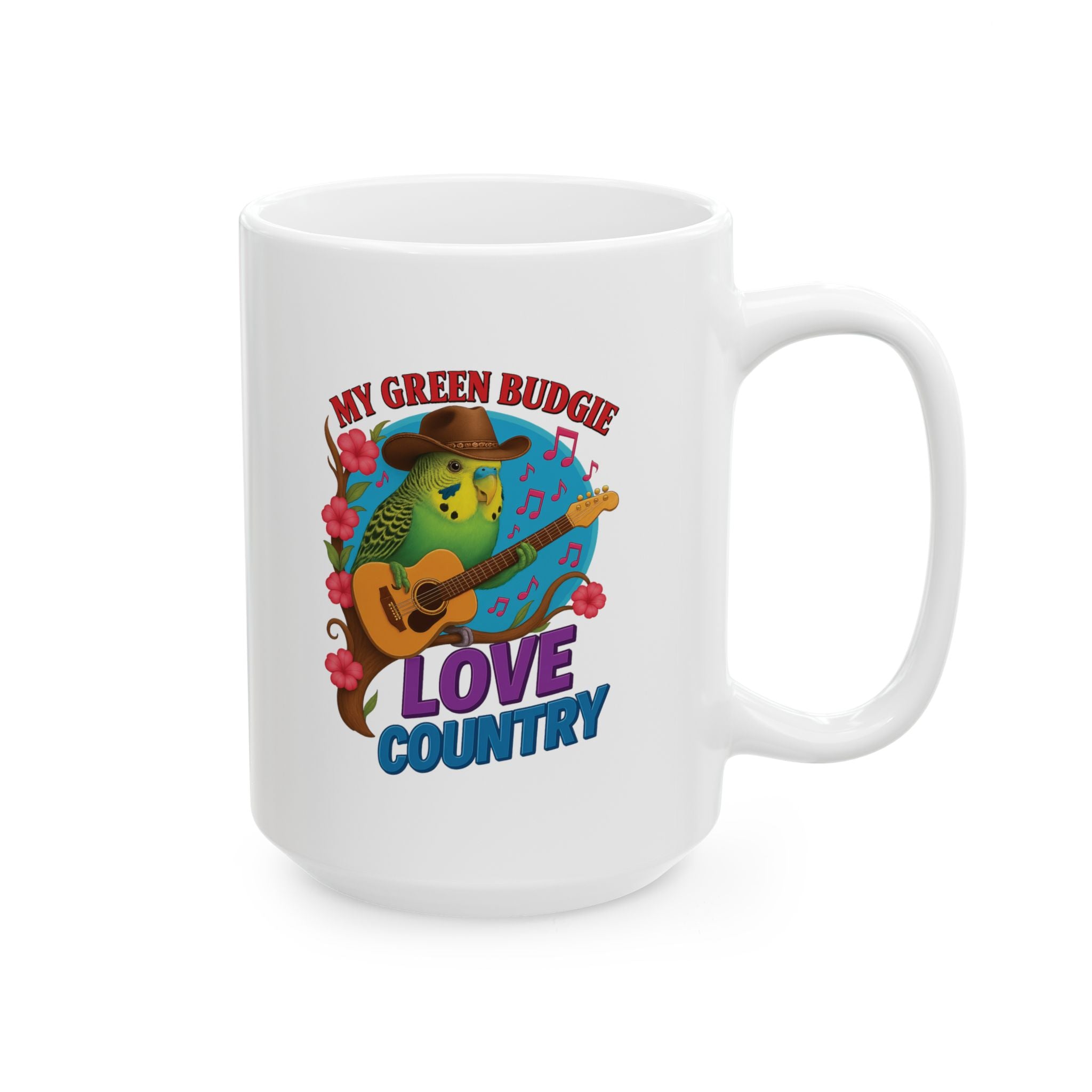 My Green Budgie Love Country Mug