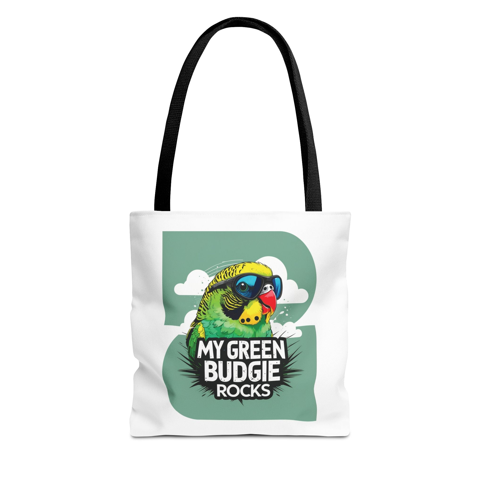 Green Budgie Rocks Tote Bag