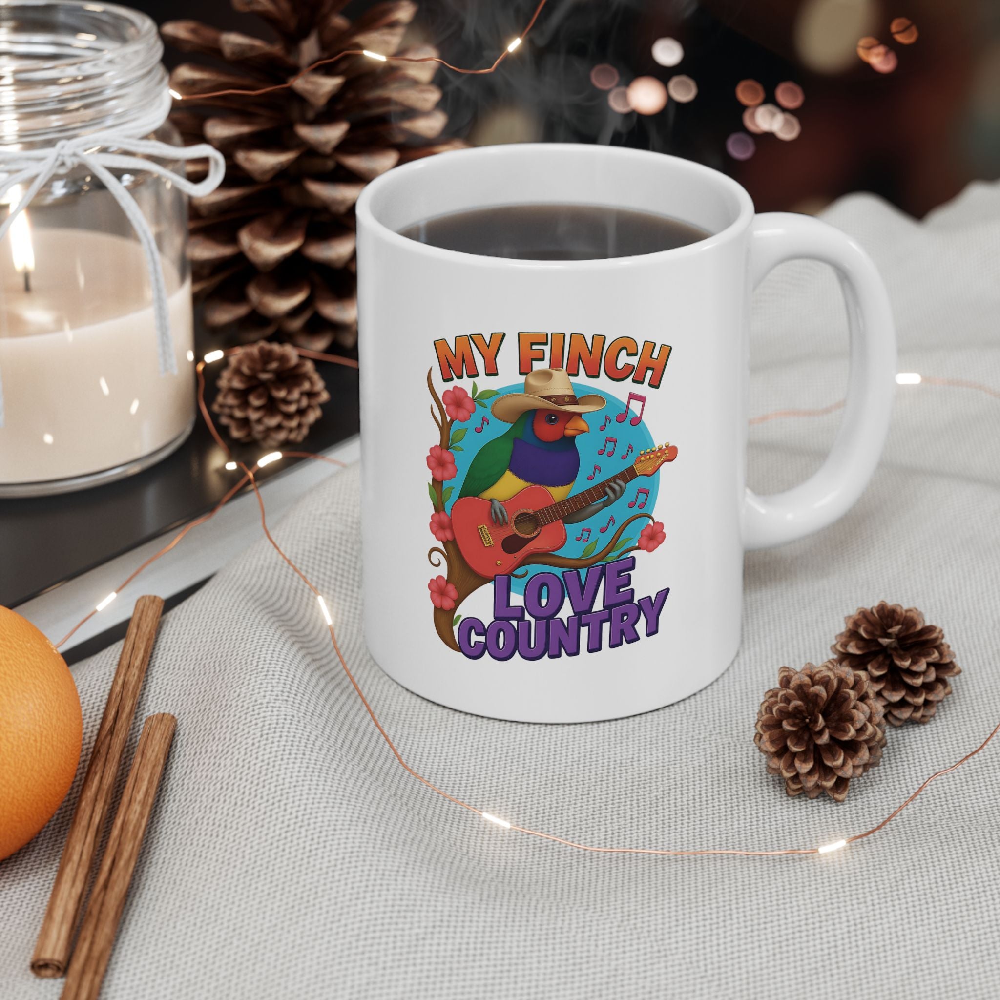 My Finch Love Country Music Mug
