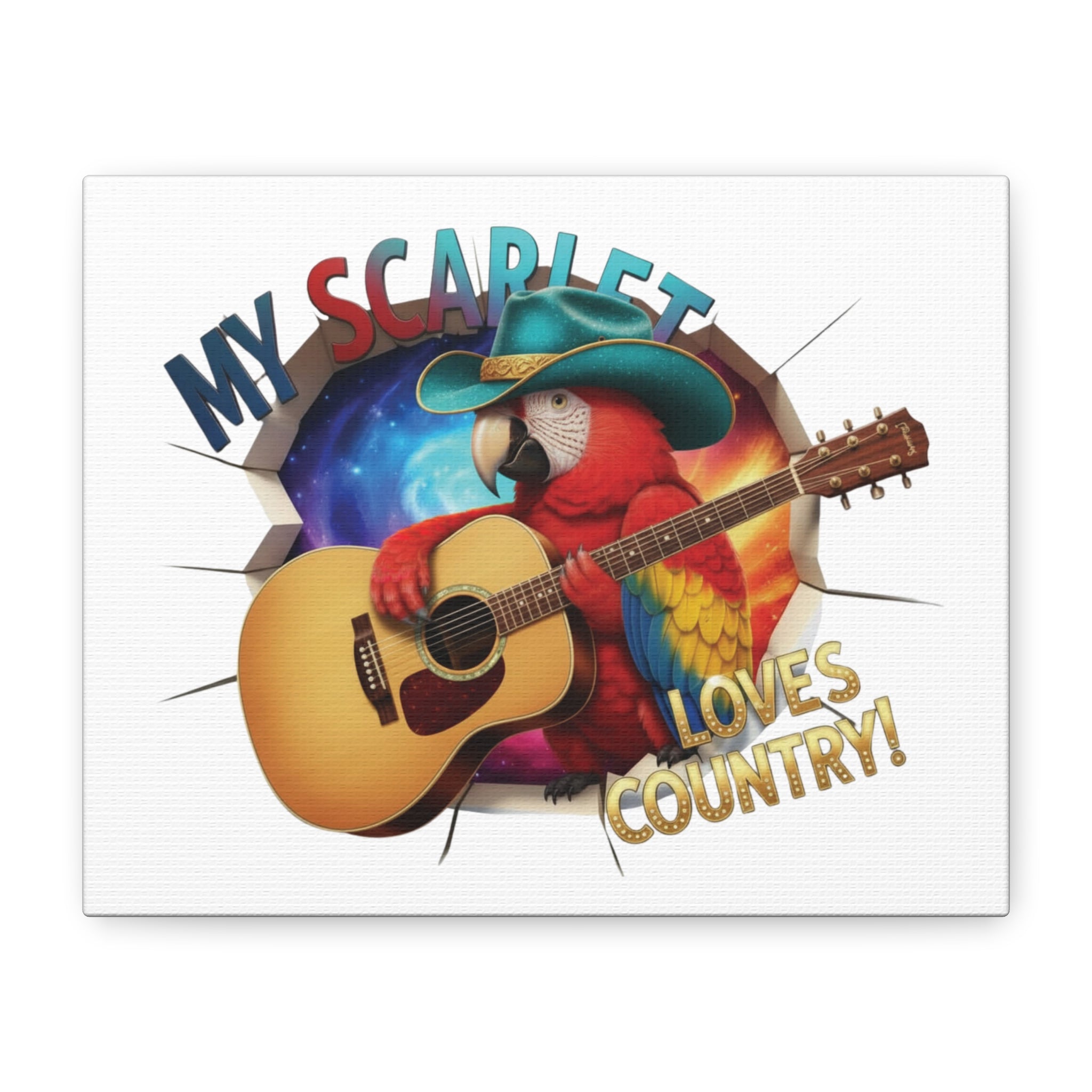 Scarlet Macaw Breakthrough Wall-Hanging