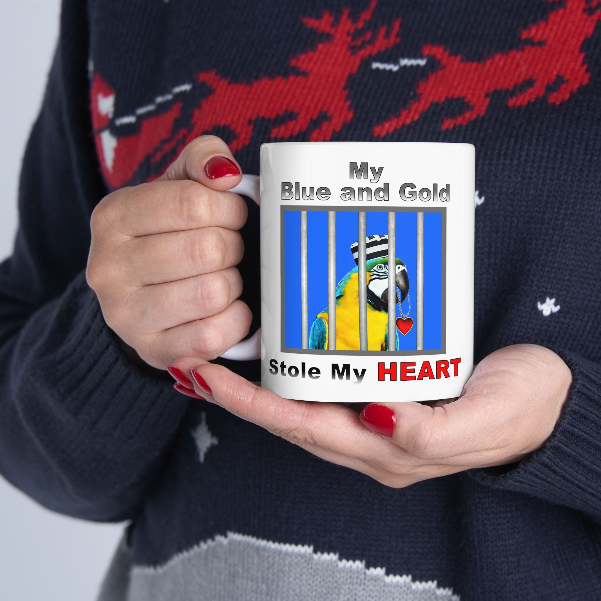 My Blue And Gold Stole My Heart Mug