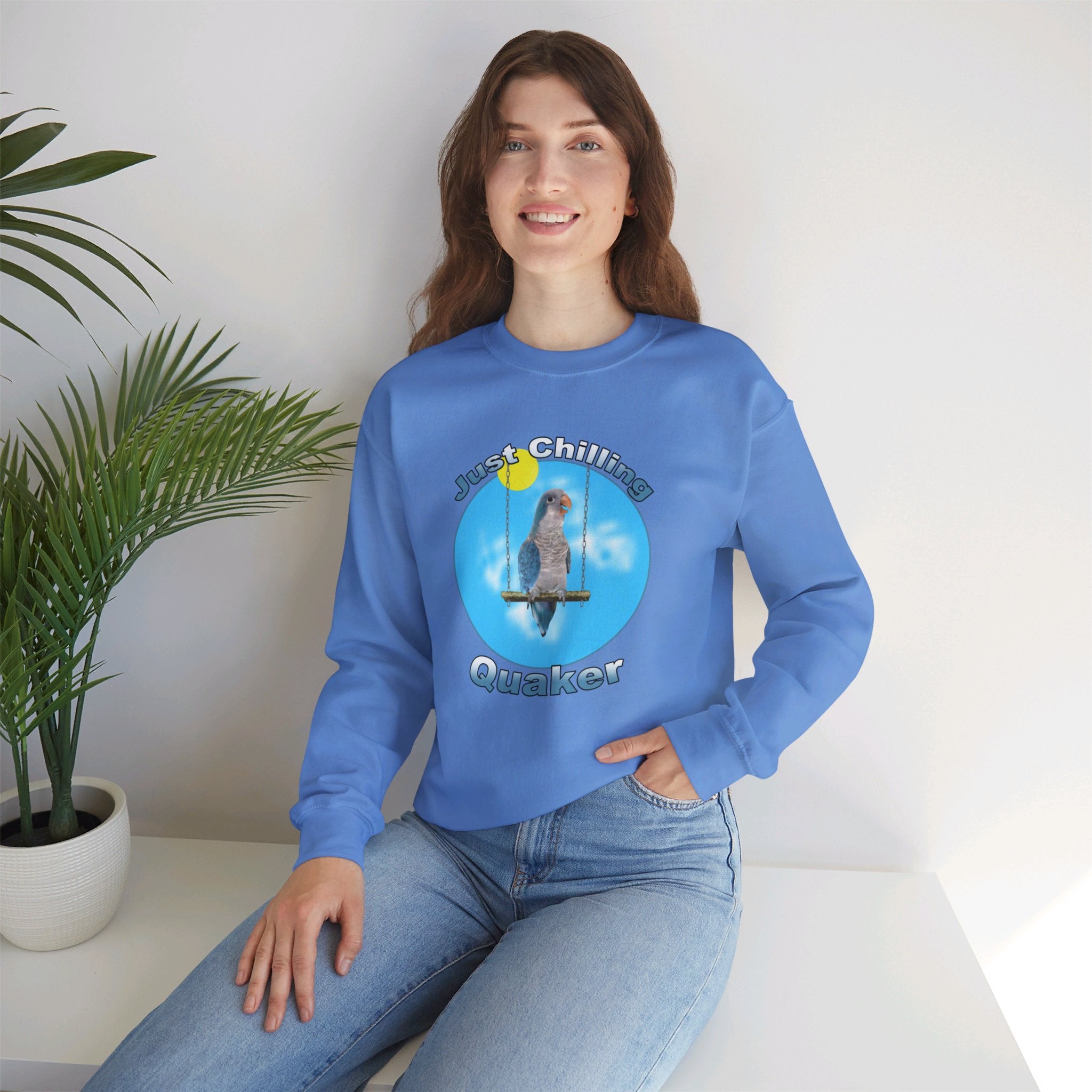 Just Chilling Swing Blue Quaker Sweatshirt