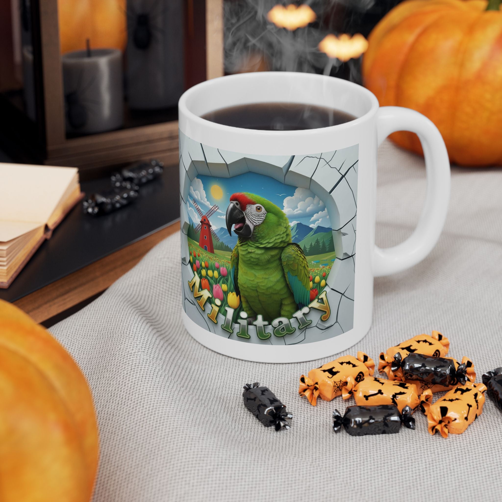 Military Meadow Scenic Mug