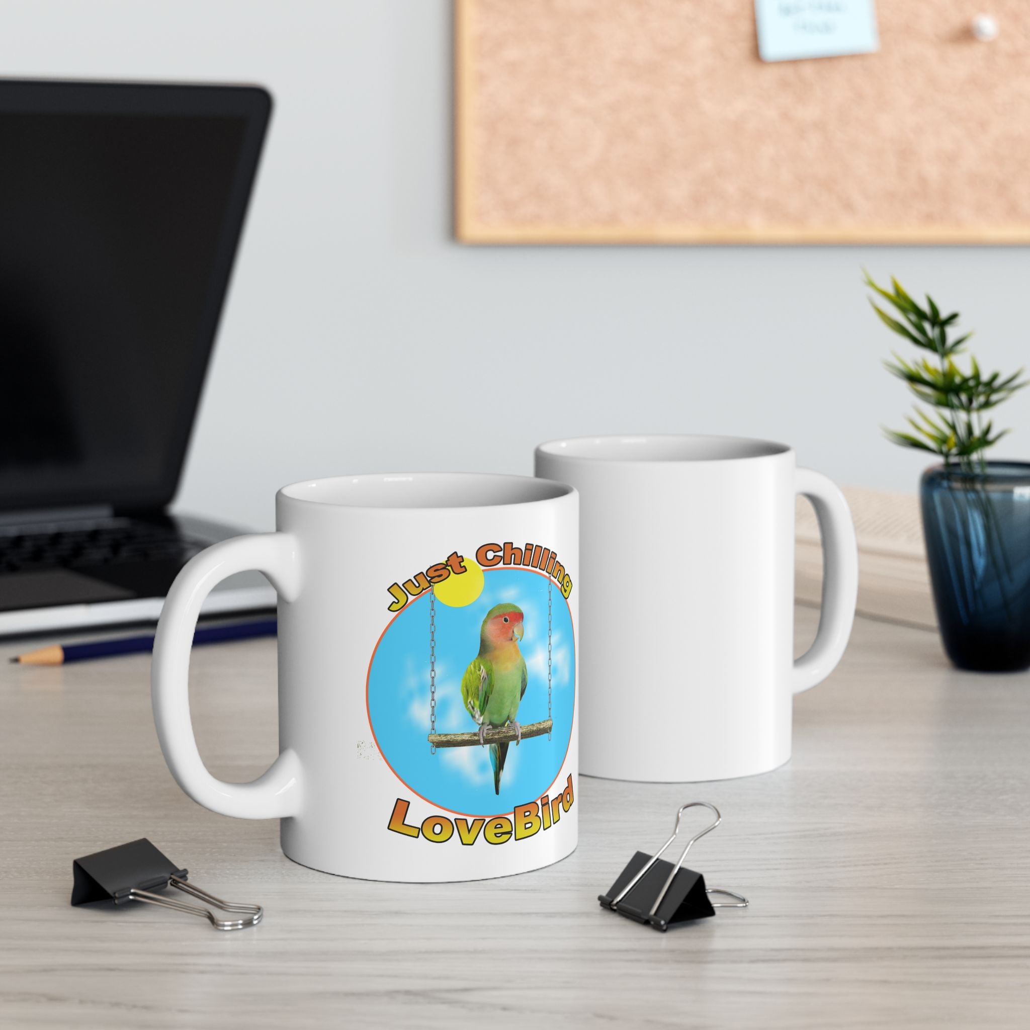 Just Chilling Swing Lovebird Mug