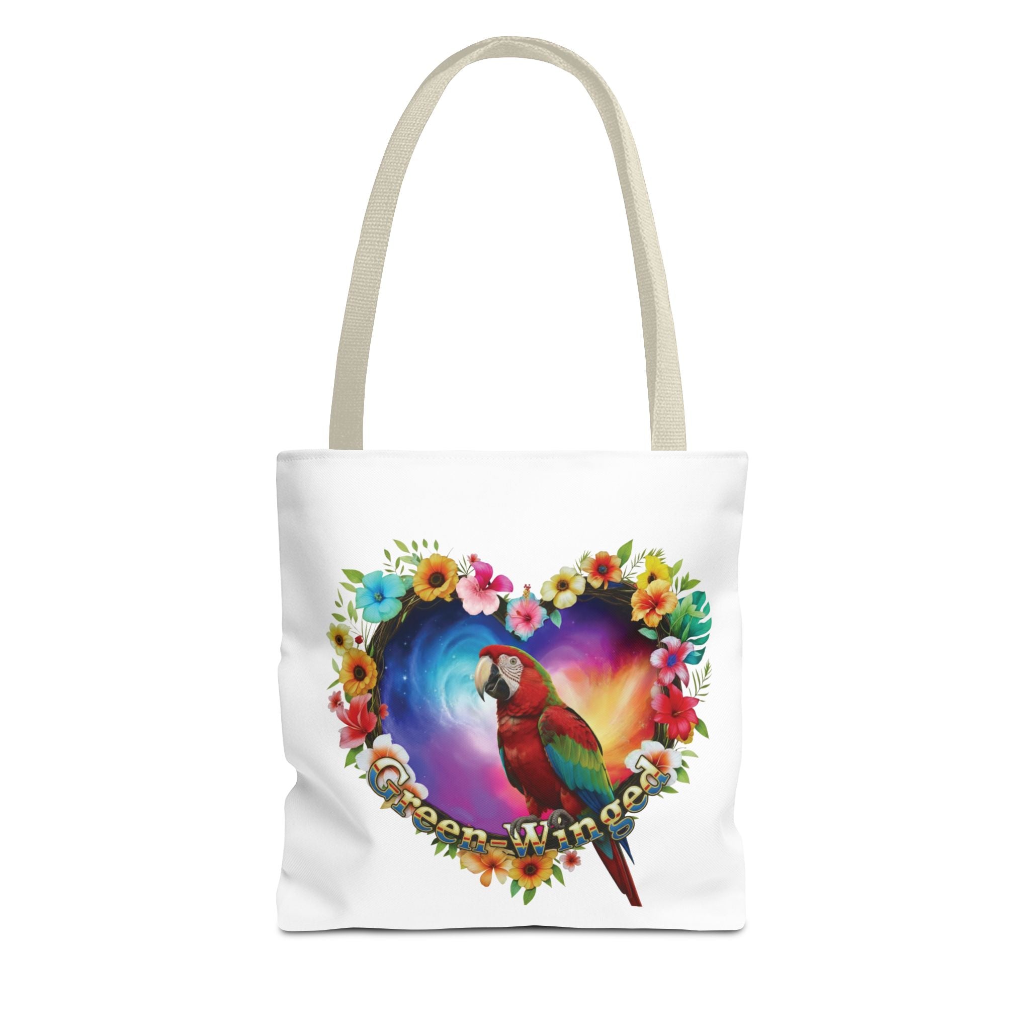 Colorful Green Winged Tote Bag