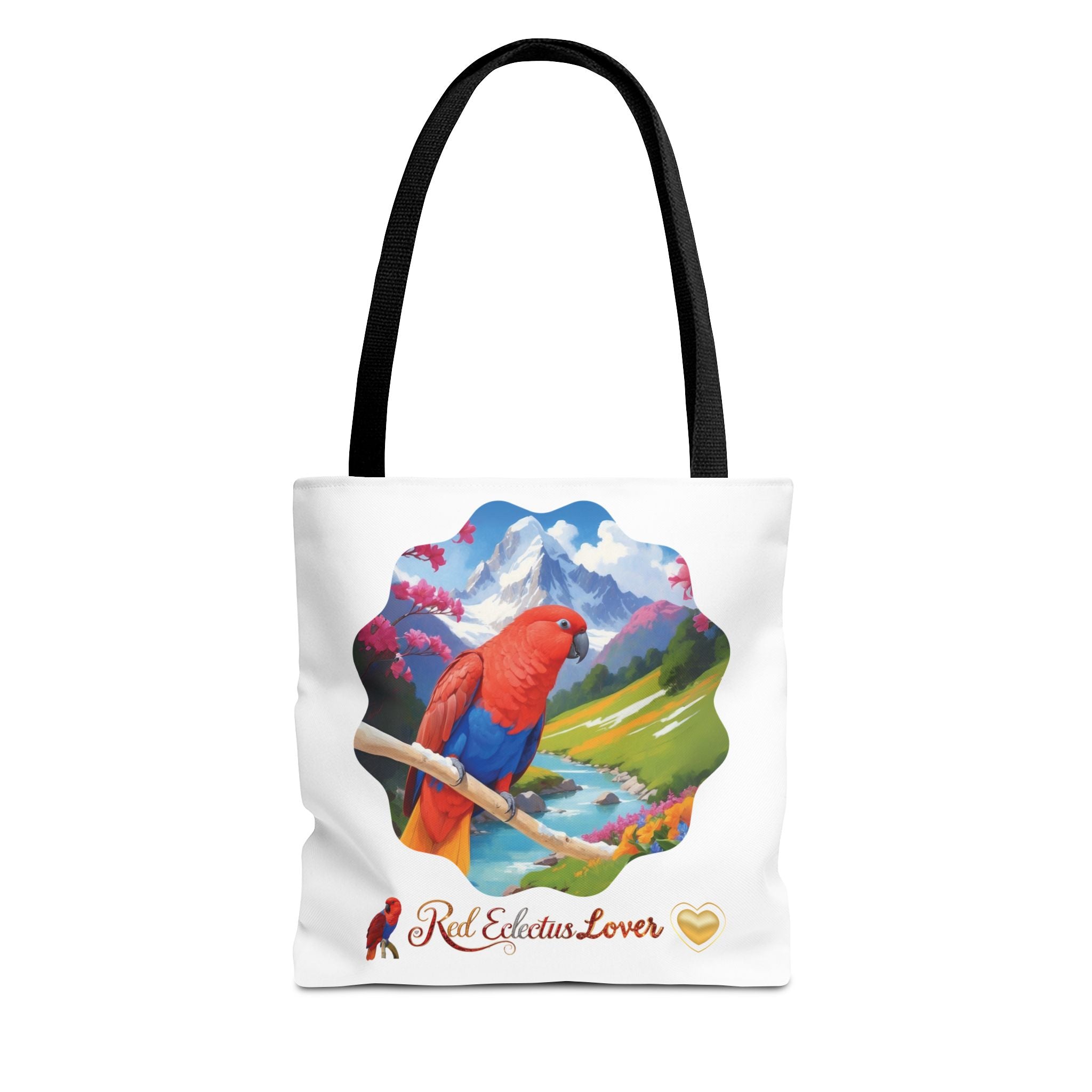 Red Eclectus Tote Bag