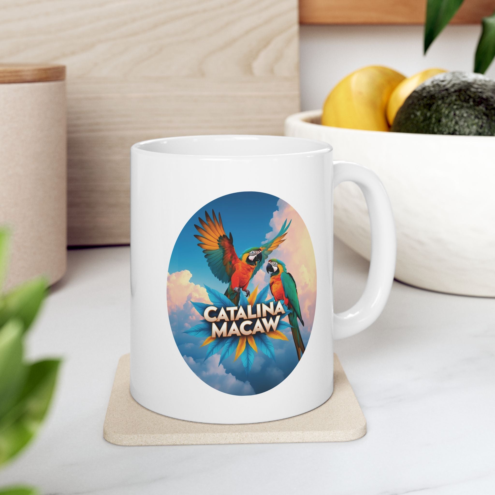 Flying Catalina Macaw Lover Mug