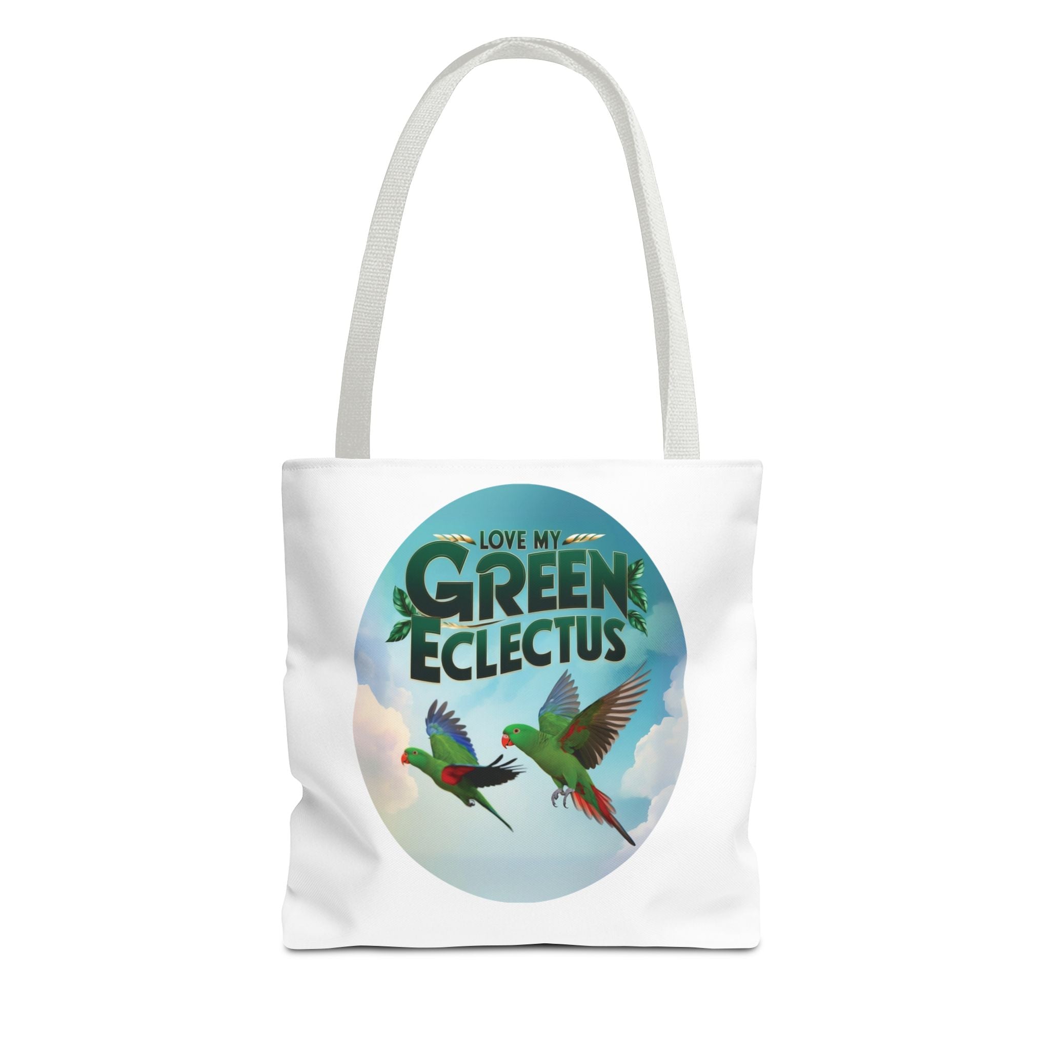 Love My Green Eclectus Tote Bag