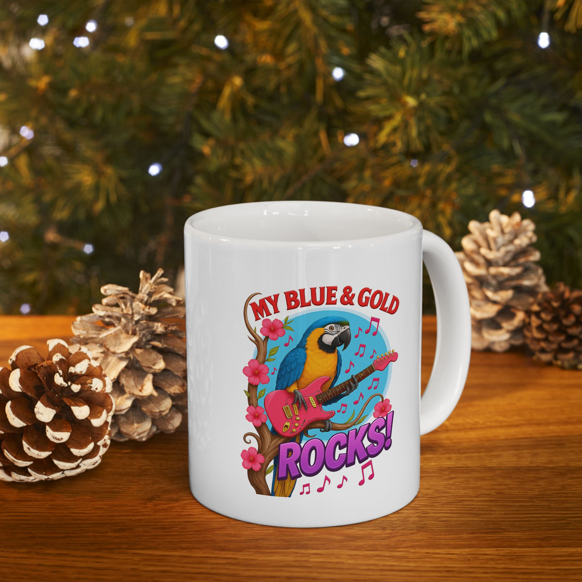 My Blue & Gold Rocks Mug