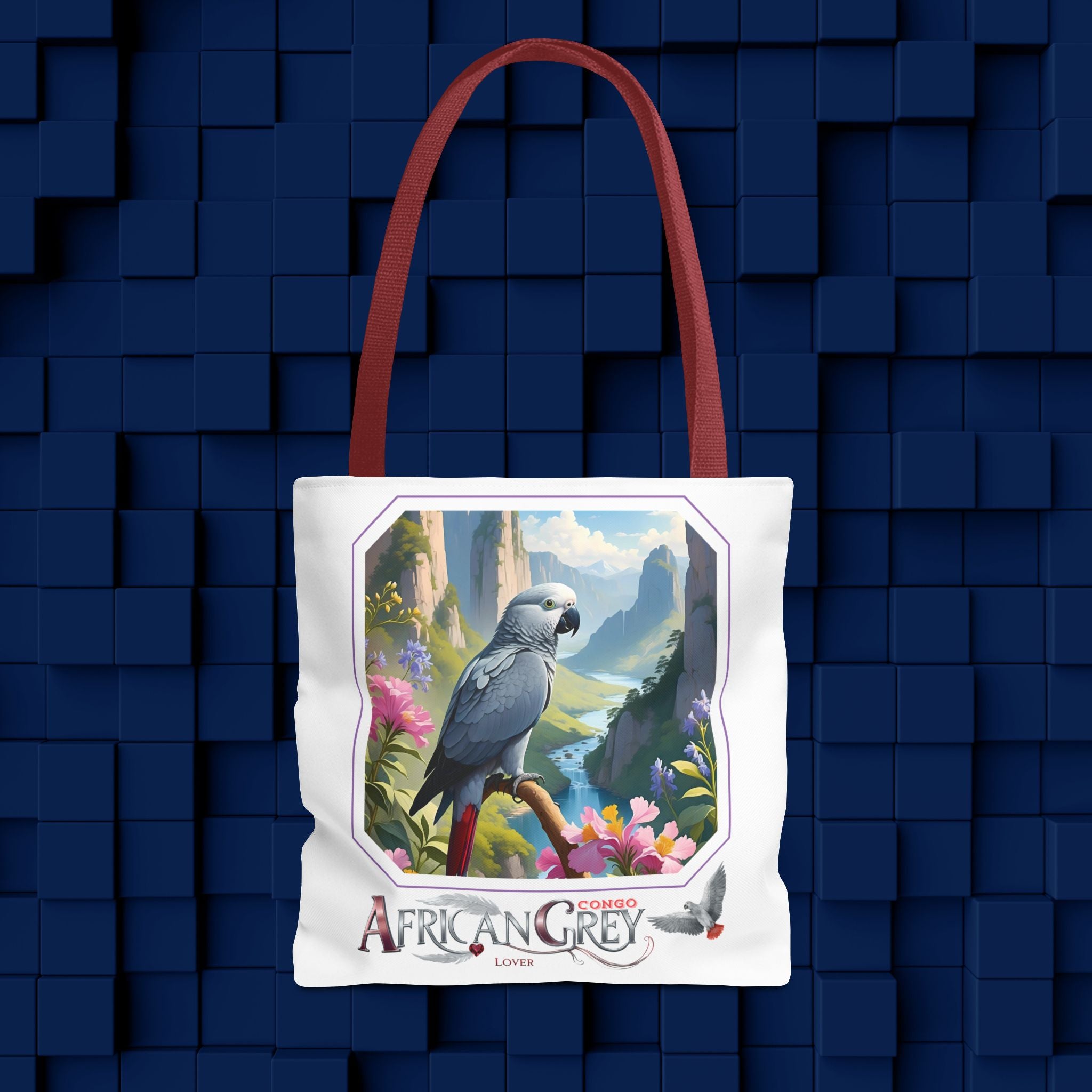 Tote Bag With African Grey Congo Design