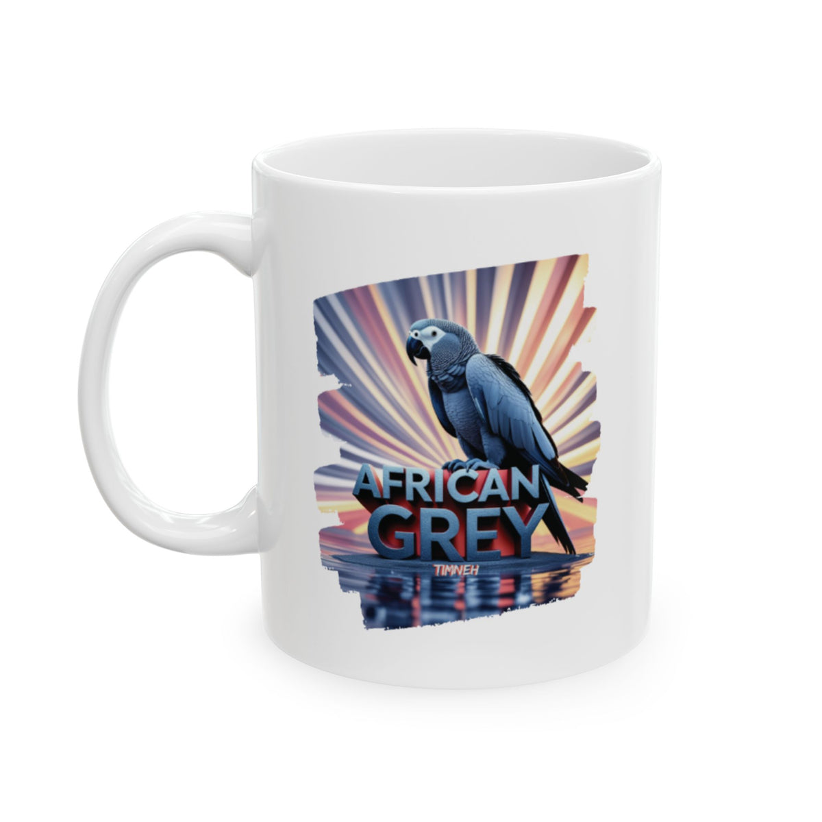 Rainbow African Grey Timneh Mug