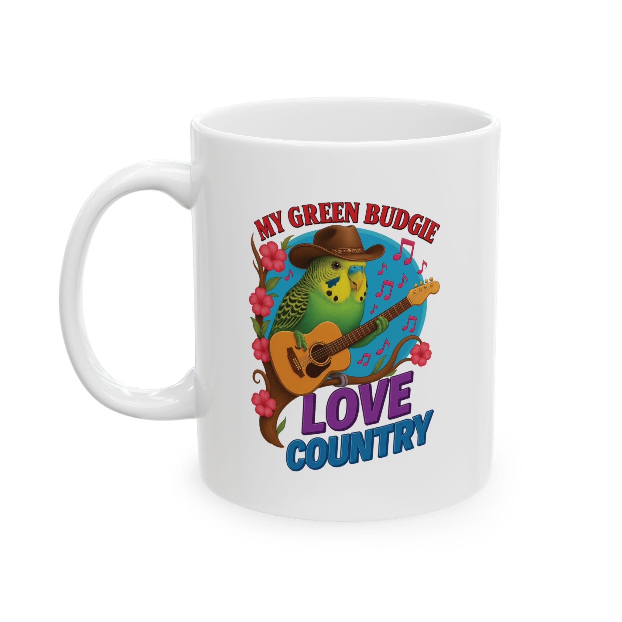 My Green Budgie Love Country Mug