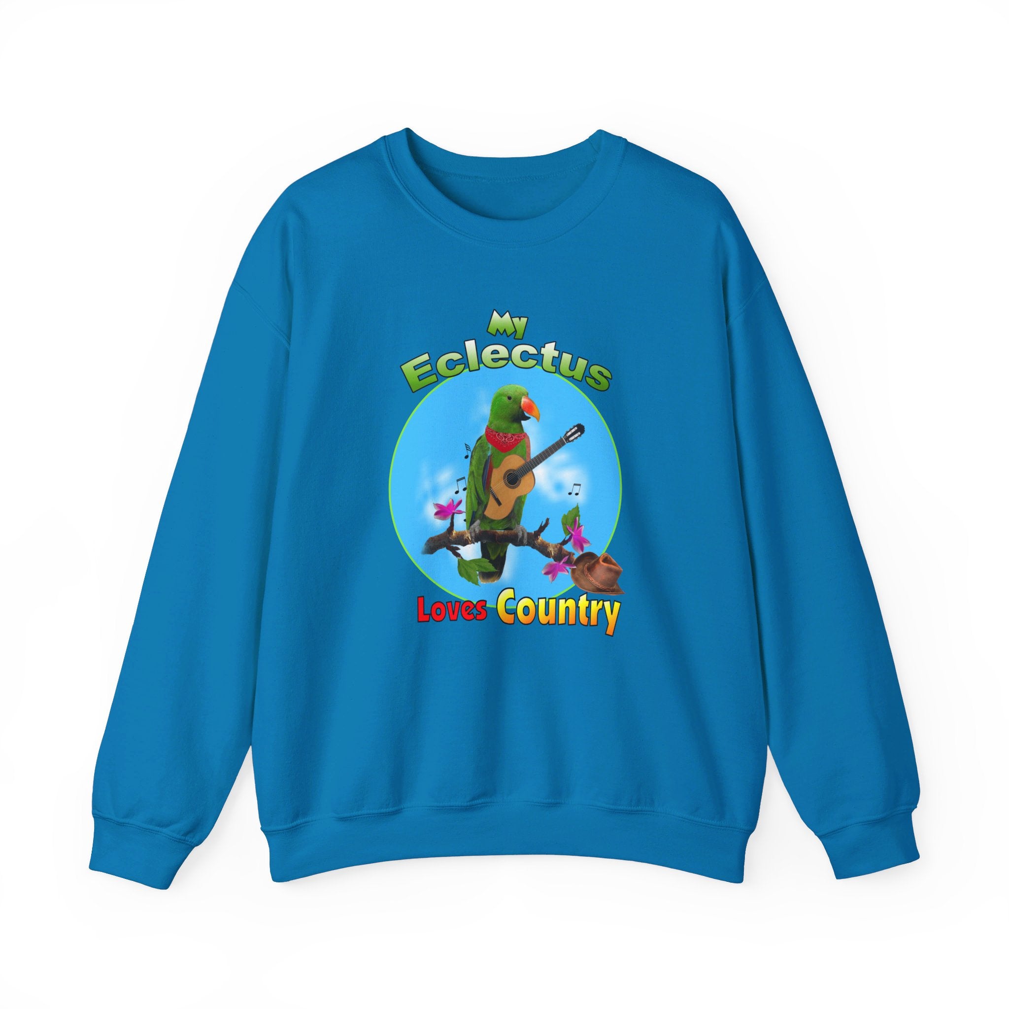 My Green Eclectus Loves Country Sweatshirt