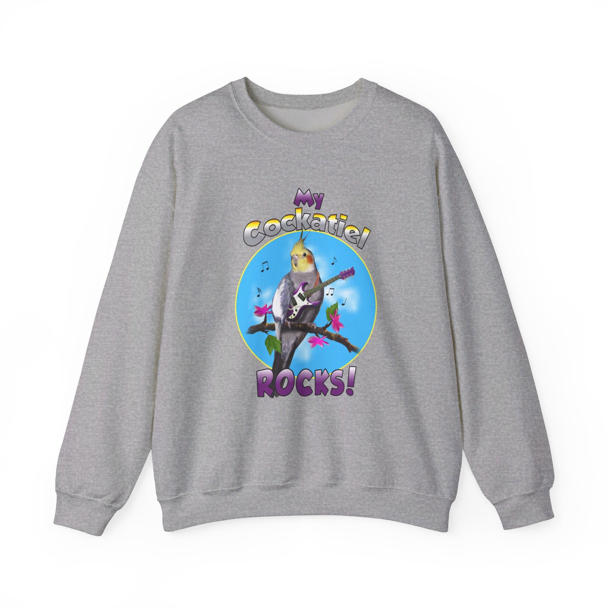 My Cockatiel Rocks Guitar Sweatshirt